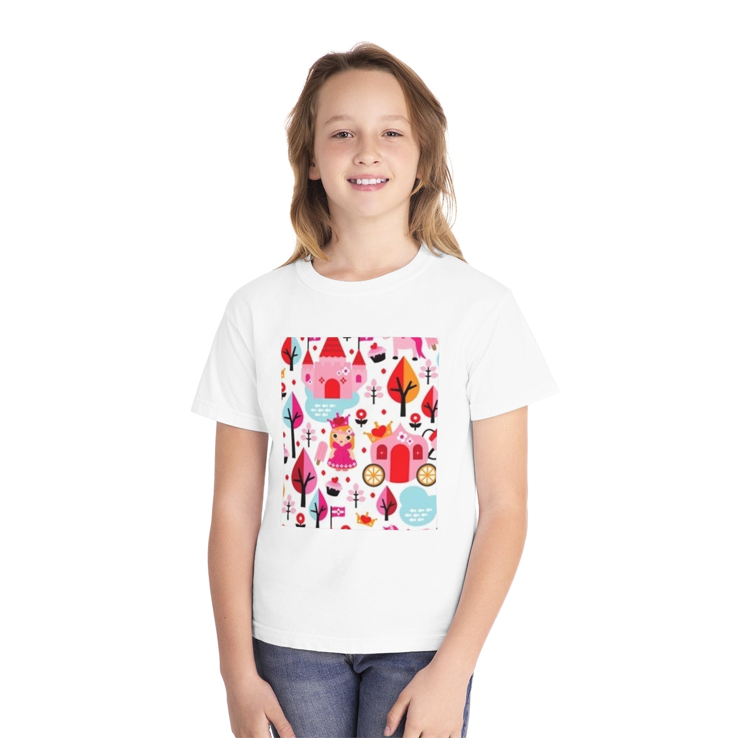 Youth Midweight Tee - Whimsical Fairy Tale Design for Kids