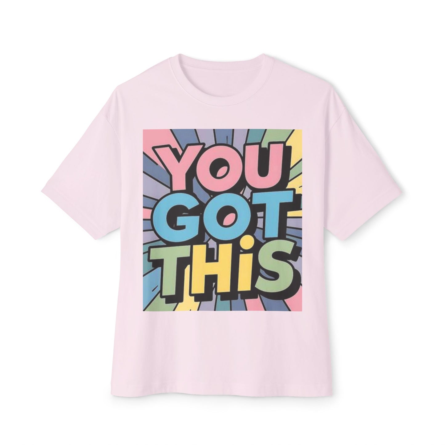 Inspirational Unisex Oversized Boxy Tee - "You Got This"