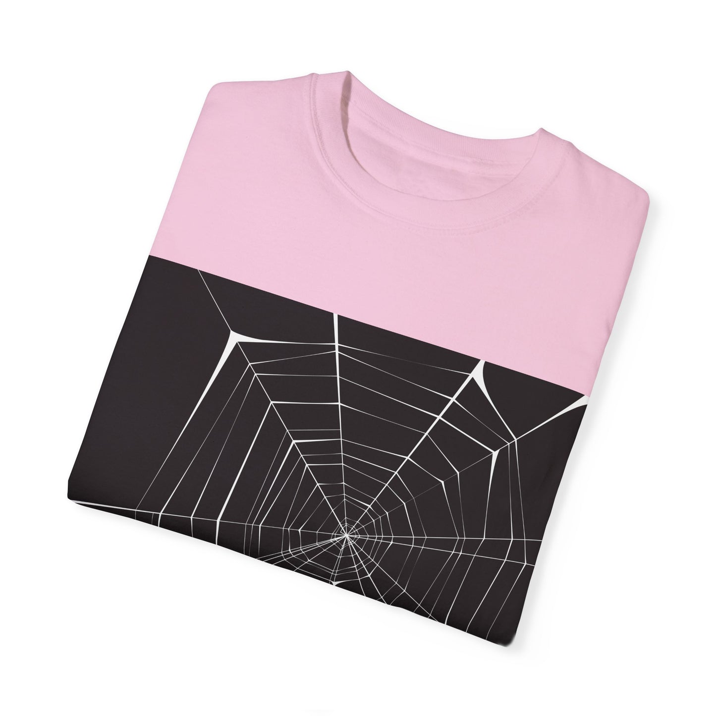 Spooky Spider Web Unisex Garment-Dyed T-Shirt