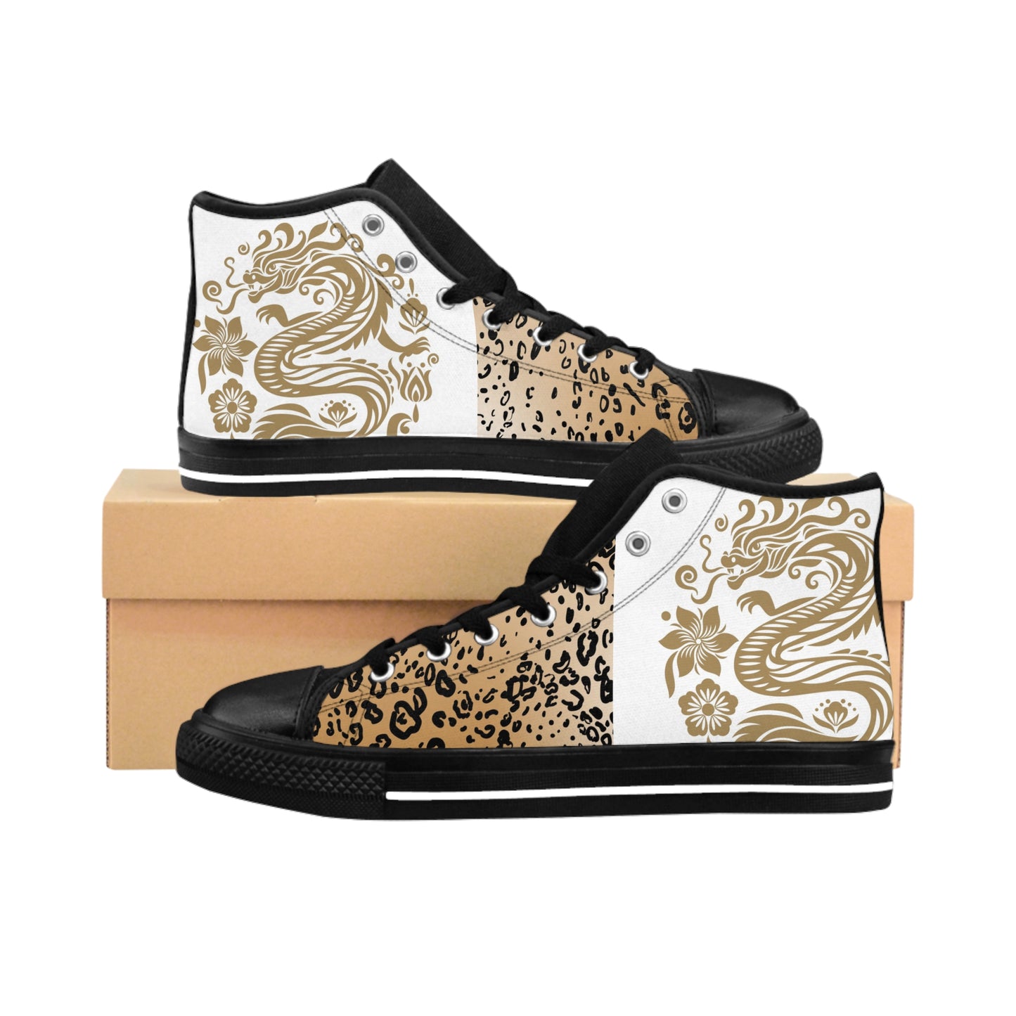 Stylish High-Top Sneakers with Unique Design - Versatile Footwear for Everyday Adventures