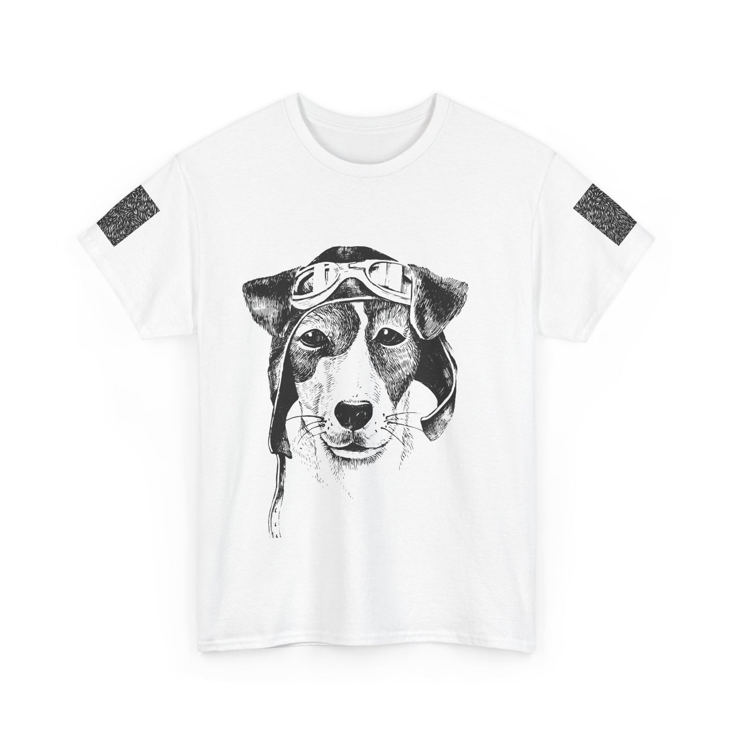 Vintage Aviator Dog Unisex Heavy Cotton Tee