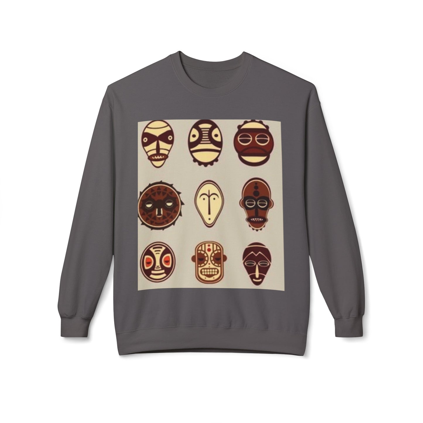 Artistic Horse Illustration Fleece Crewneck Sweatshirt - Unisex