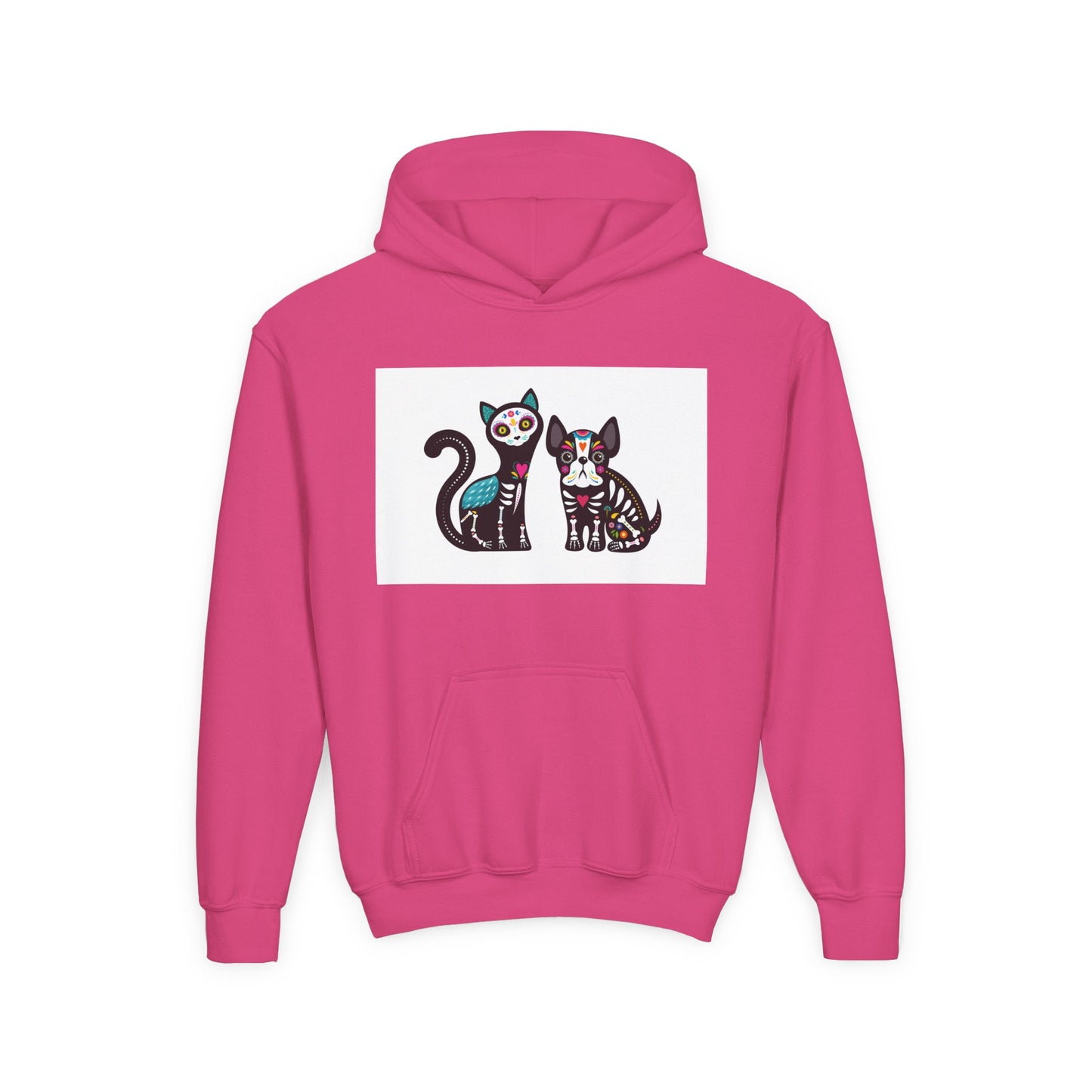 Fun Dino & Nature Youth Hoodie - Colorful Kids Sweatshirt