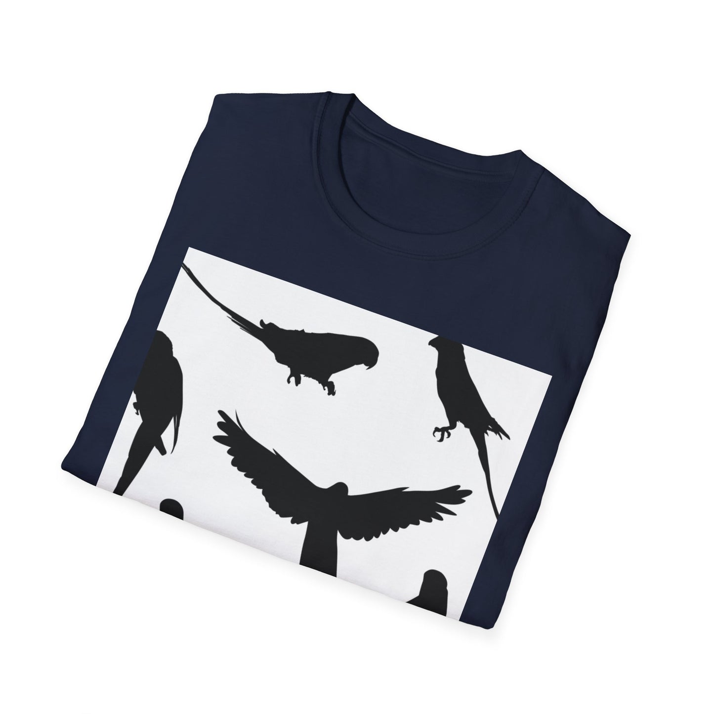 Minimalist Bird Silhouette Unisex Softstyle T-Shirt