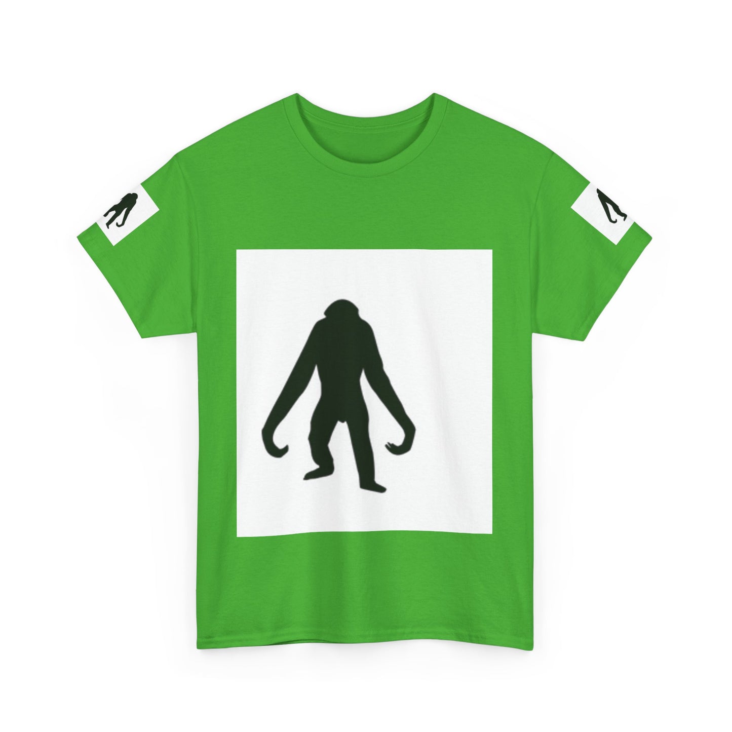 Unisex Heavy Cotton Tee - Bold Monkey Silhouette Tee for Animal Lovers