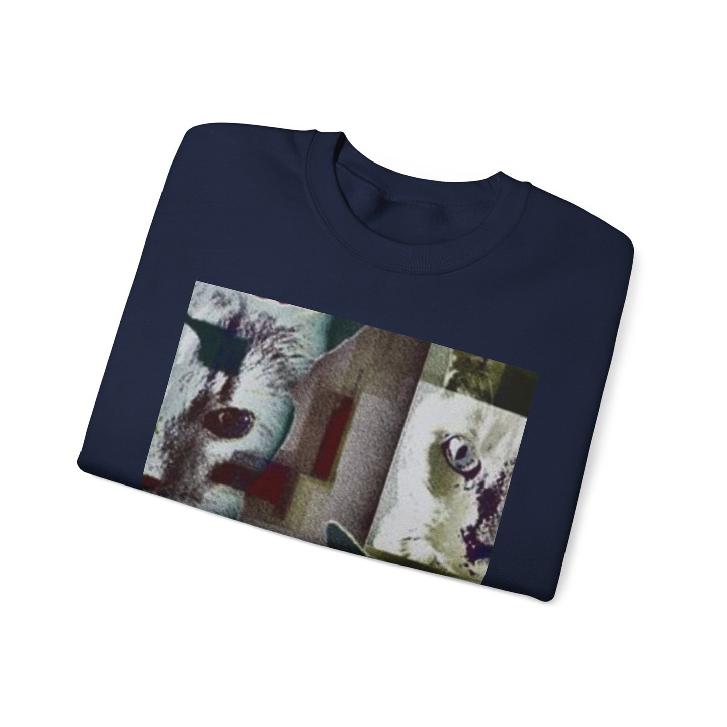 Cozy Cat Lover Crewneck Sweatshirt - Artistic Feline Design
