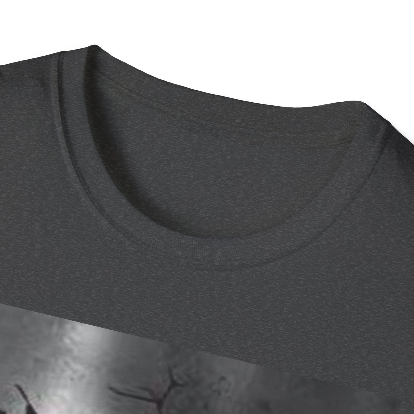 Cracked Wall Unisex Softstyle T-Shirt - Edgy Design for Streetwear Enthusiasts