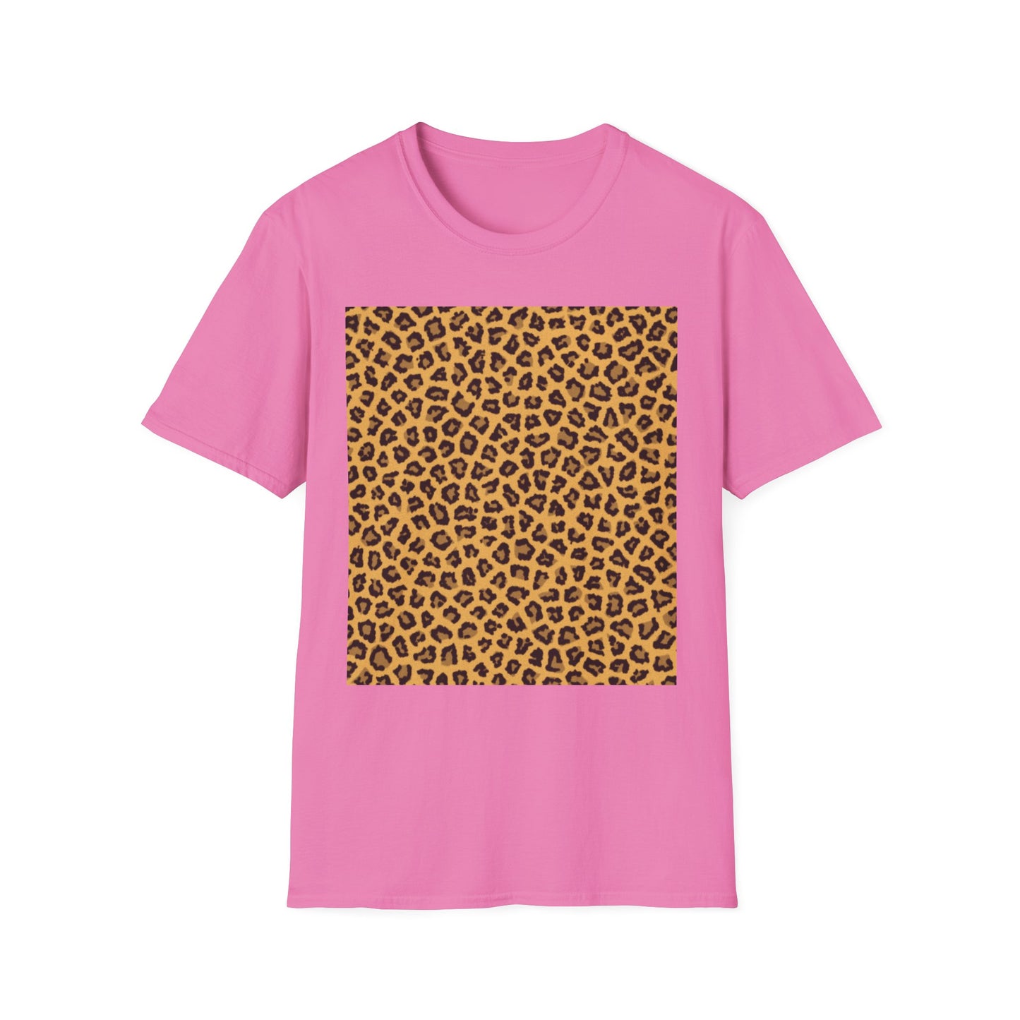 Leopard Print Unisex Softstyle T-Shirt - Trendy Casual Wear
