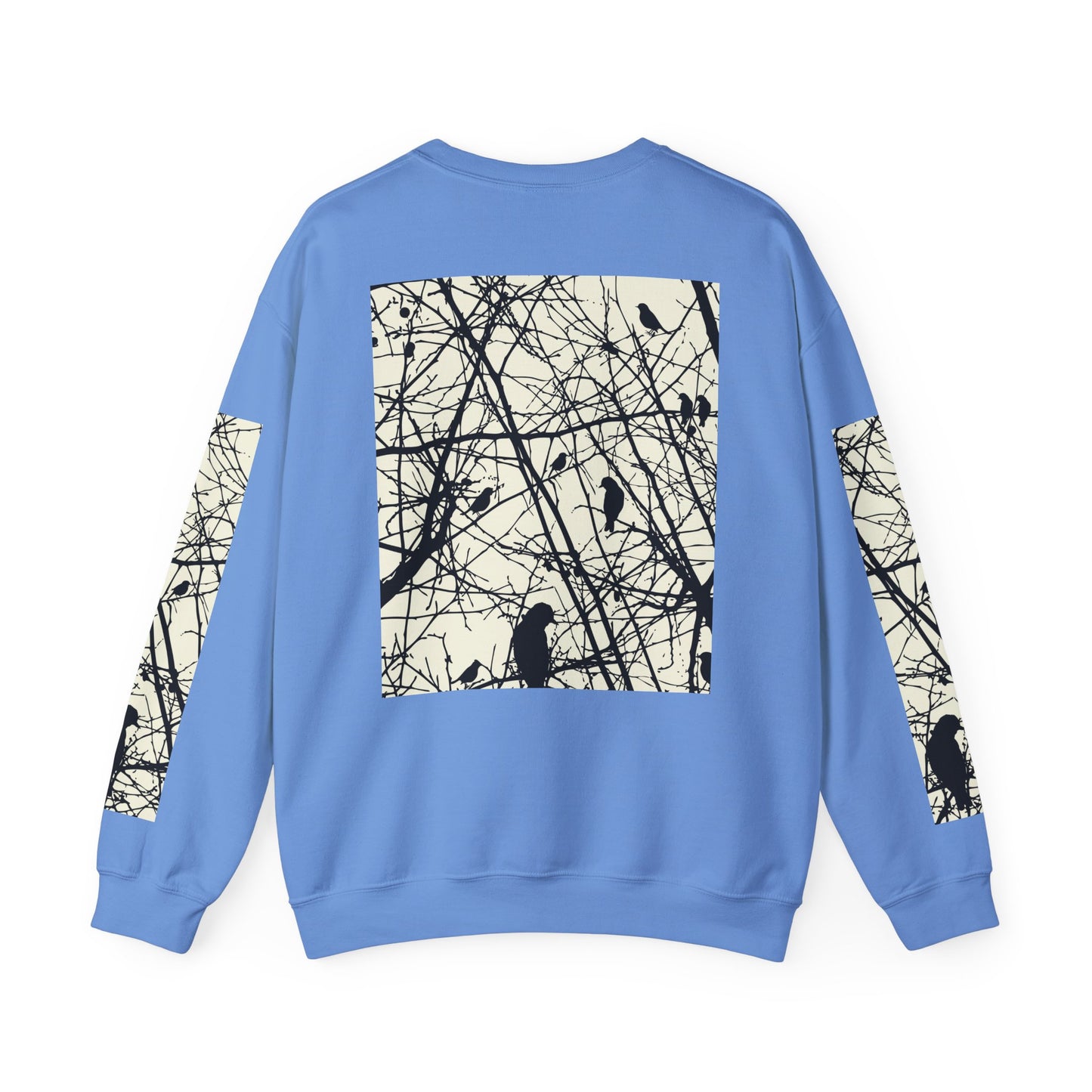 Nature-Inspired Unisex Crewneck Sweatshirt with Bird Print