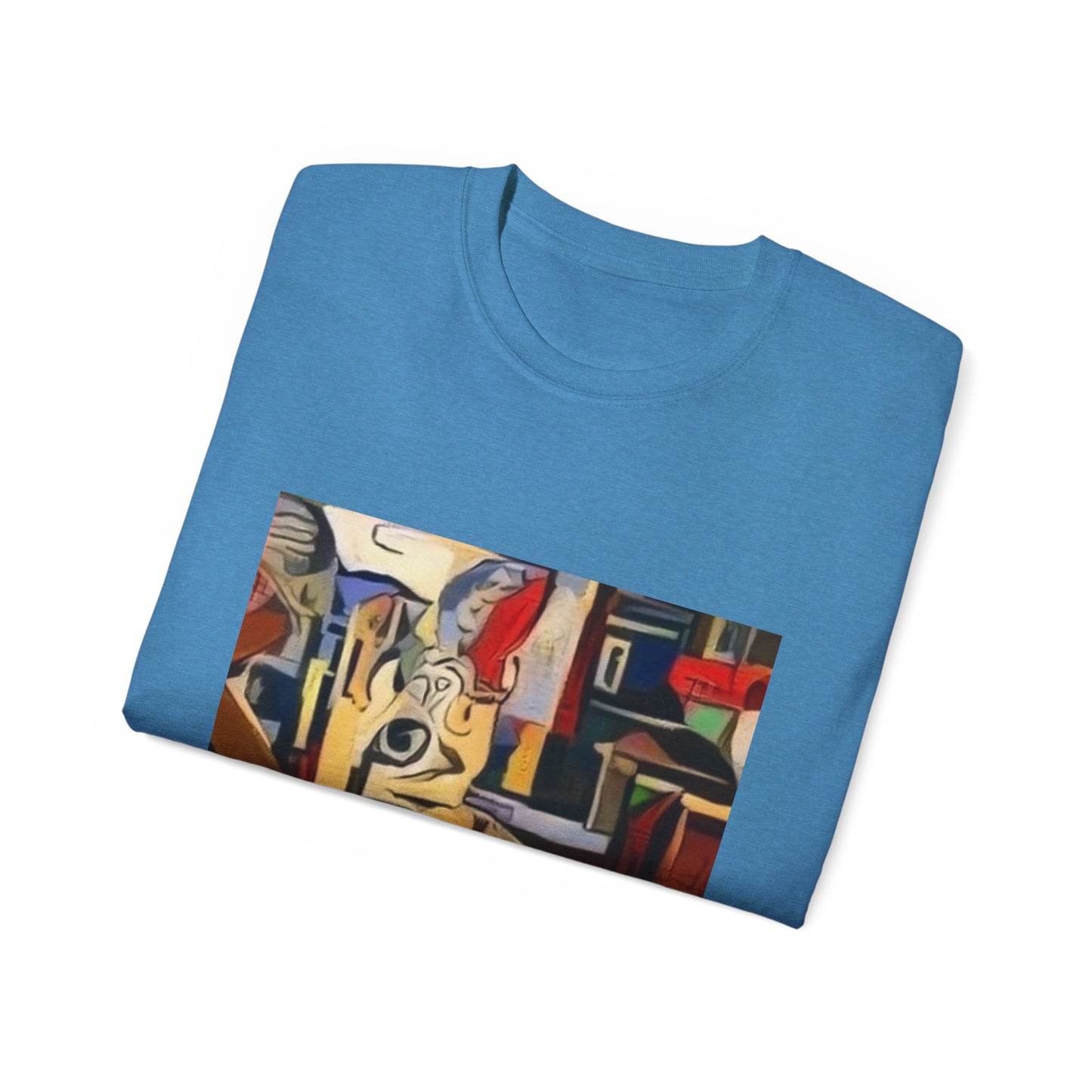 Colorful Ocean-Inspired Unisex Cotton Tee