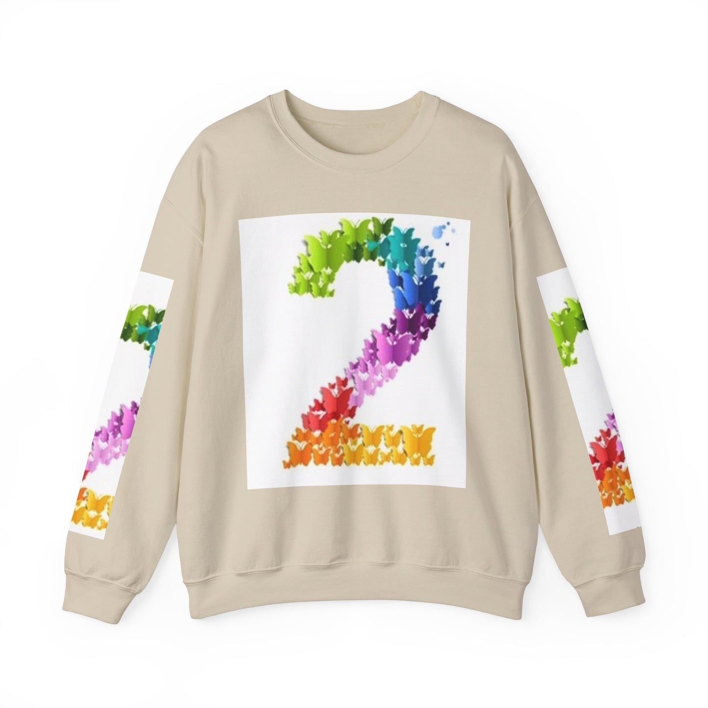 Colorful Floral Number 2 Sweatshirt for Celebrations