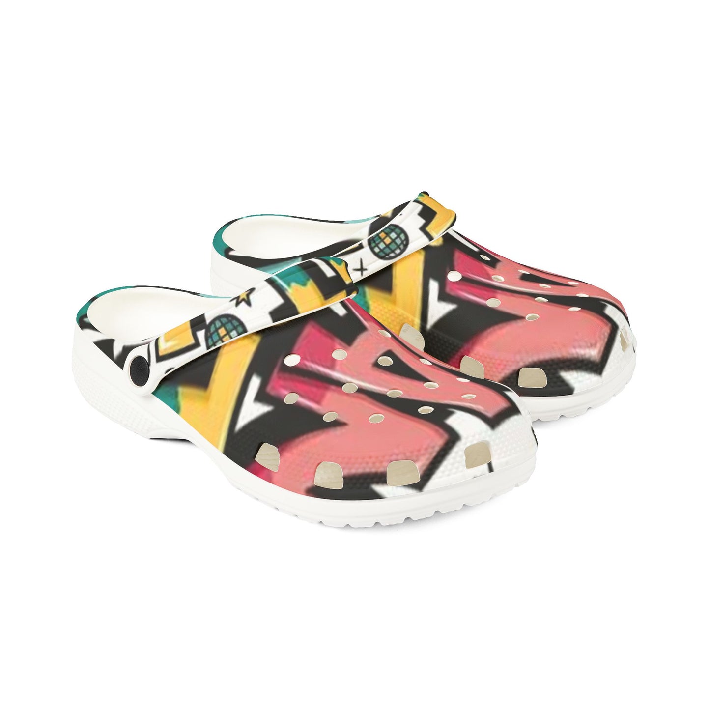 Colorful Graffiti EVA Foam Shoes for Casual Comfort