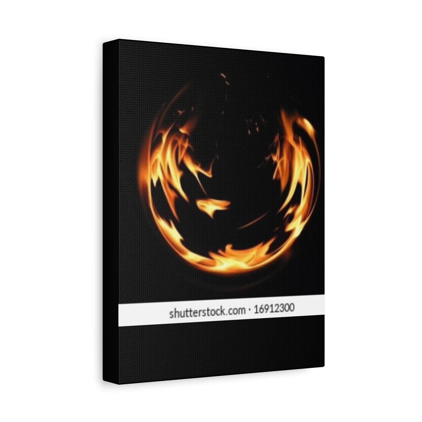 Fire Swirl Matte Canvas Art - Stretched 1.25" Gallery Wrap