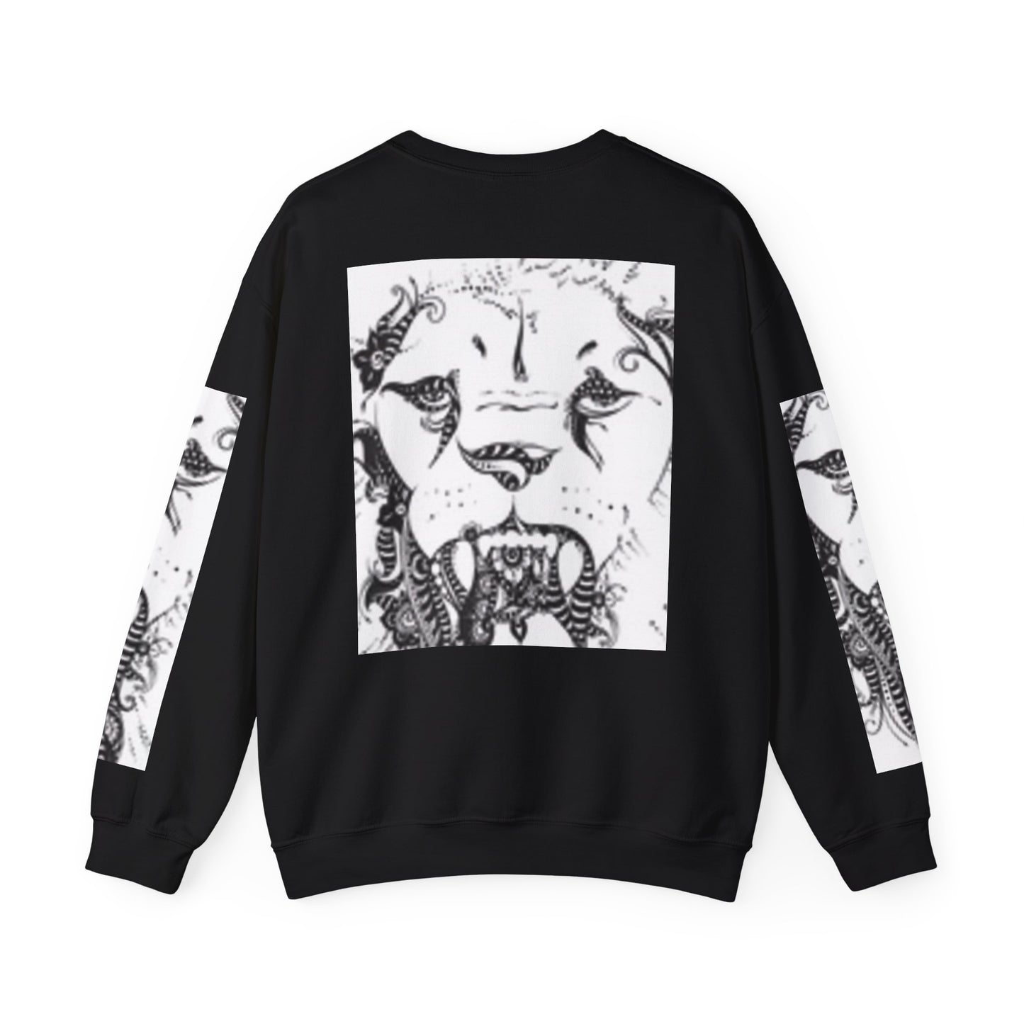 Wild Spirit Lion Graphic Crewneck Sweatshirt | Unisex Heavy Blend