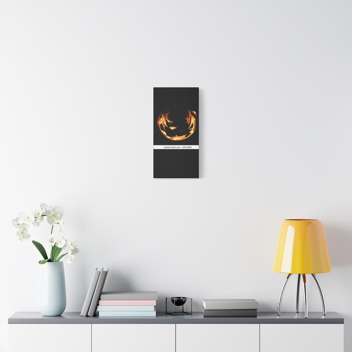 Fire Swirl Matte Canvas Art - Stretched 1.25" Gallery Wrap