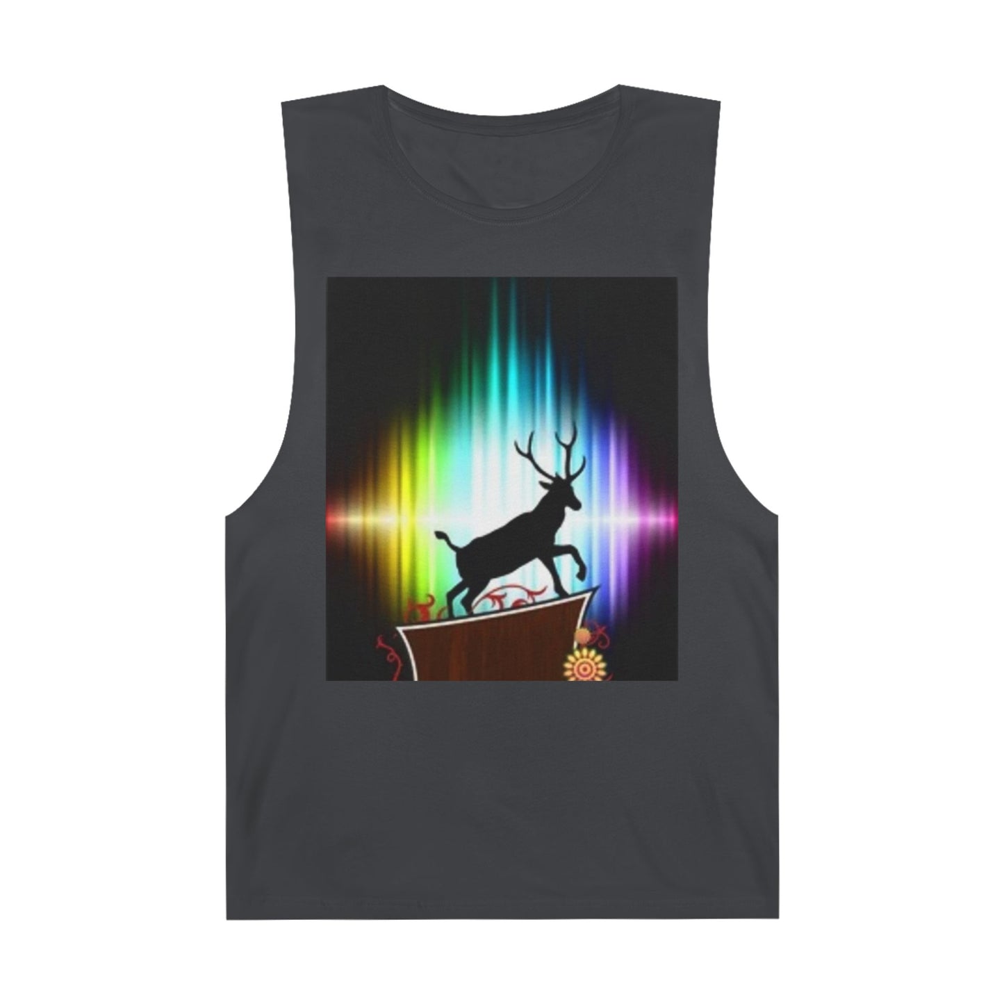 Unisex Artistic Spiderweb & Eagle Tank Top - Unique Graphic Sleeveless Tee for Nature Lovers