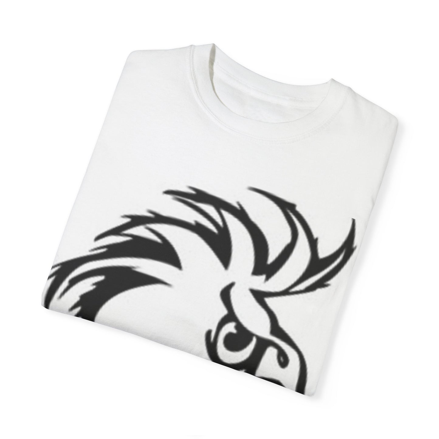 Artistic Unisex Garment-Dyed T-Shirt - Hand Drawn Patterns