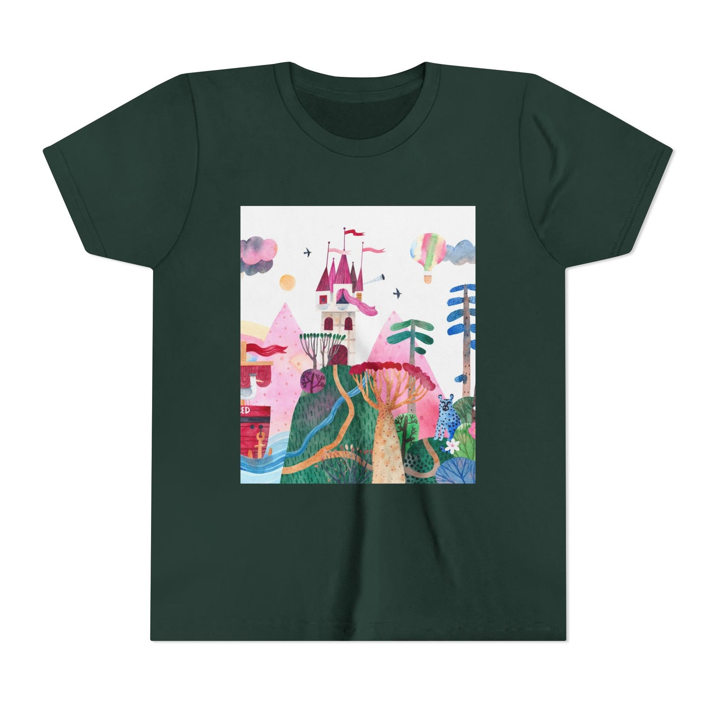 Mermaid Dreams Youth Tee - Cute Short Sleeve T-Shirt for Girls