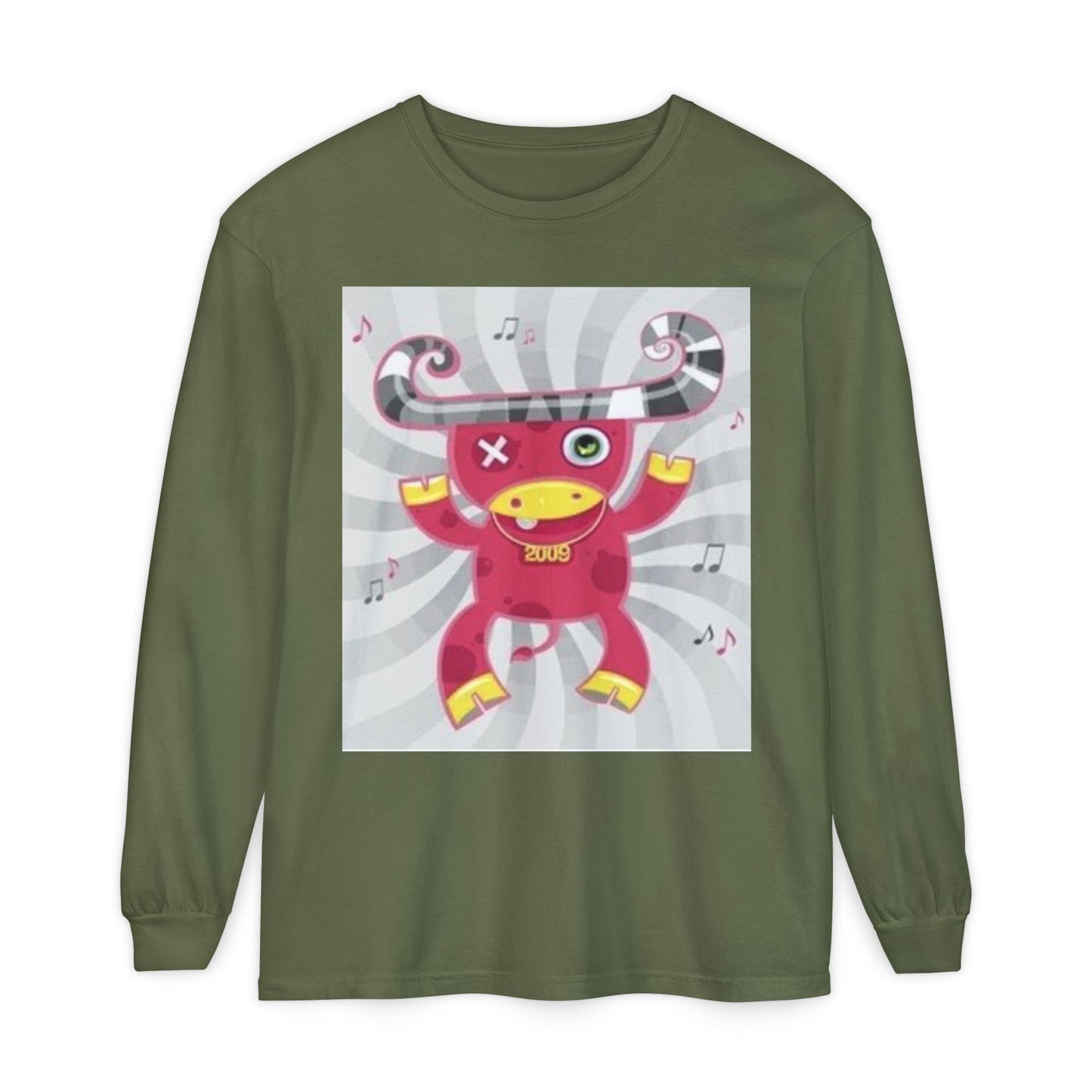 Fun & Quirky Graphic Long Sleeve T-Shirt - Perfect for Music Lovers
