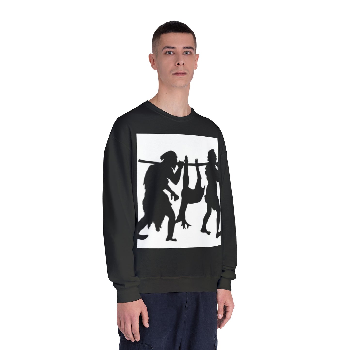 Caveman Humor Unisex Crewneck Sweatshirt - Fun Graphic Design