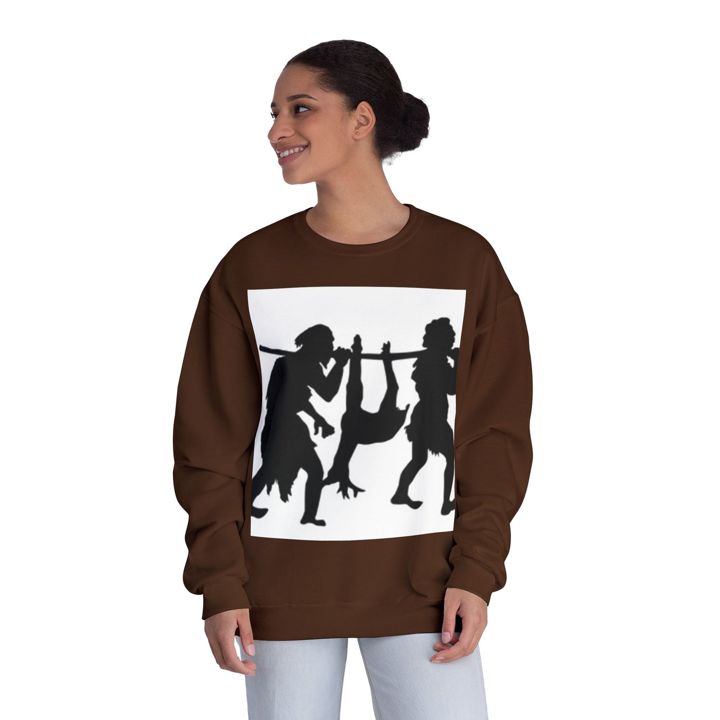 Caveman Humor Unisex Crewneck Sweatshirt - Fun Graphic Design