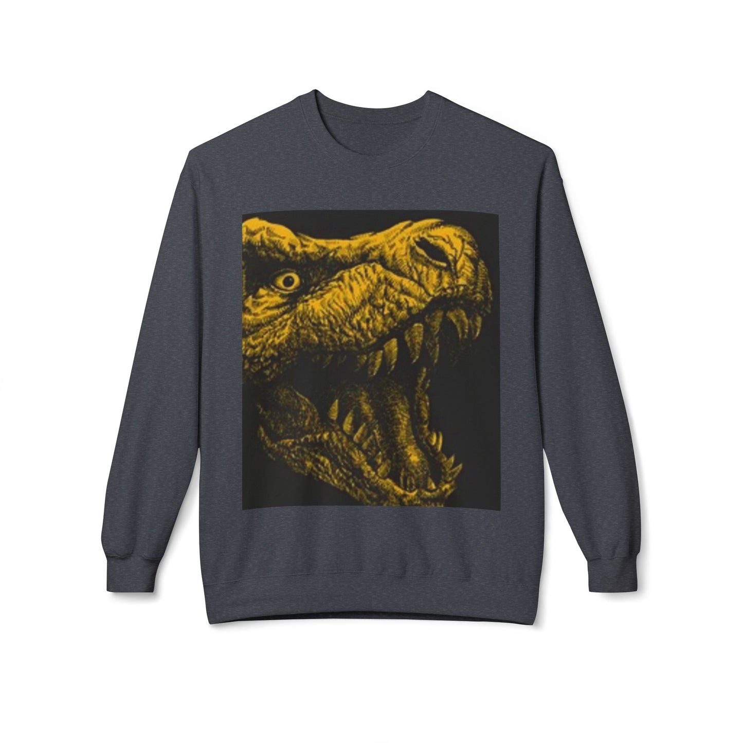Unisex Dinosaur Graphic Sweatshirt - Cozy Midweight Crewneck