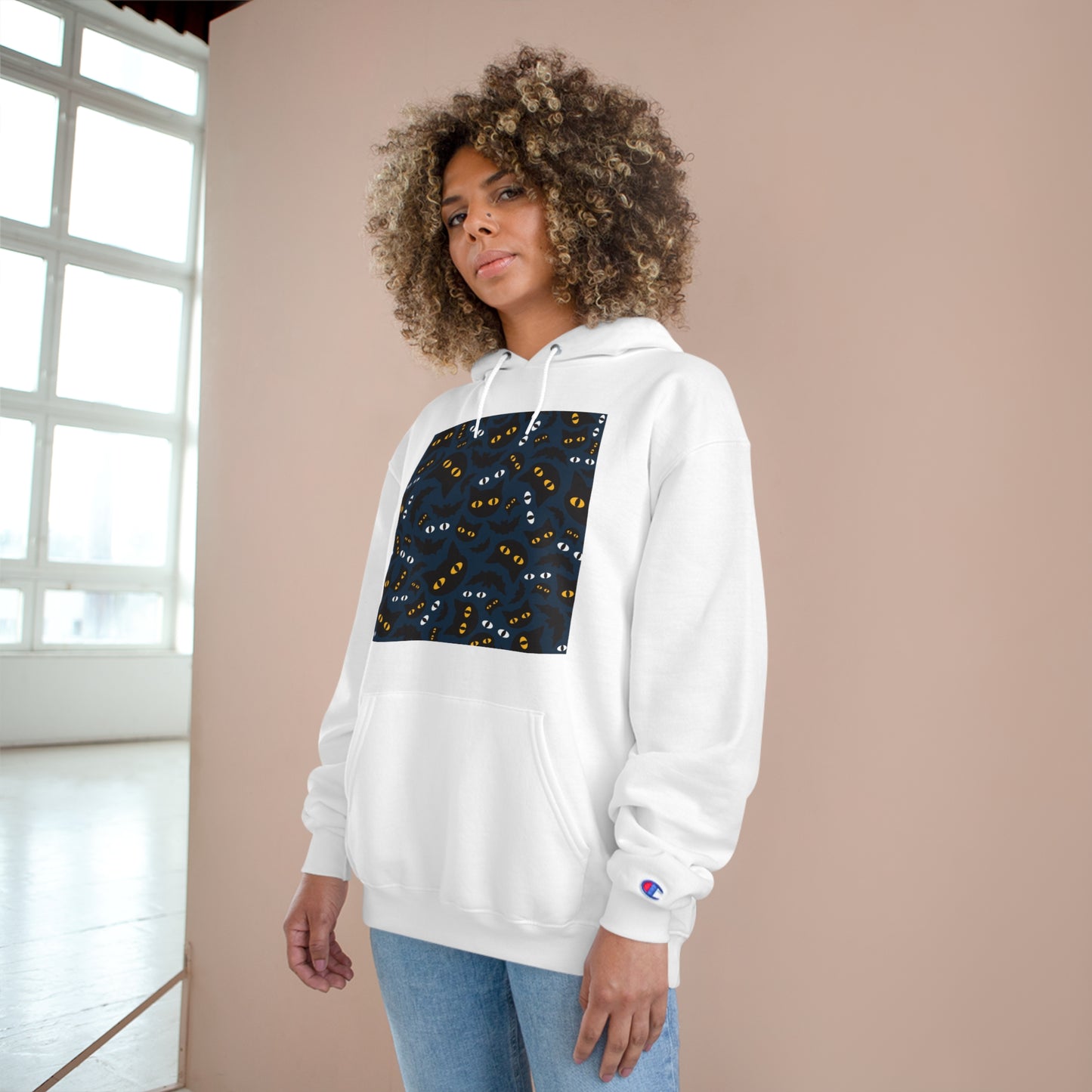 Cozy Cat-Themed Champion Hoodie for Cat Lovers