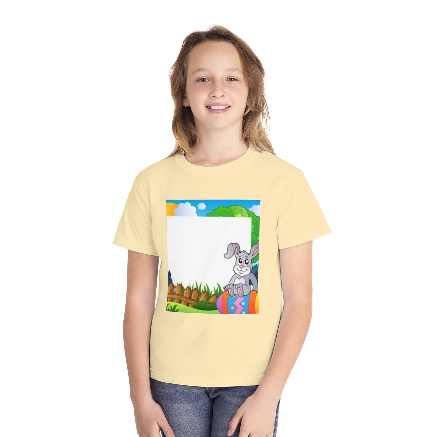 Adorable Bunny Youth Midweight Tee - Perfect for Easter Celebrations