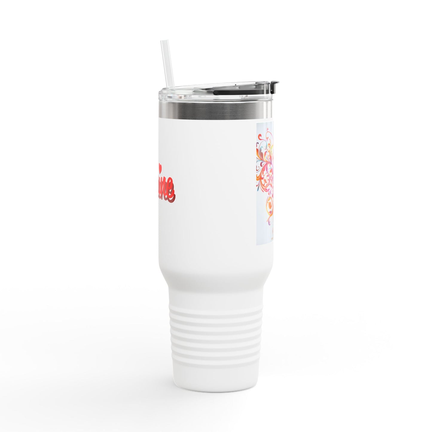 Elegant Insulated Travel Mug | 40oz with Nature-Inspired Design