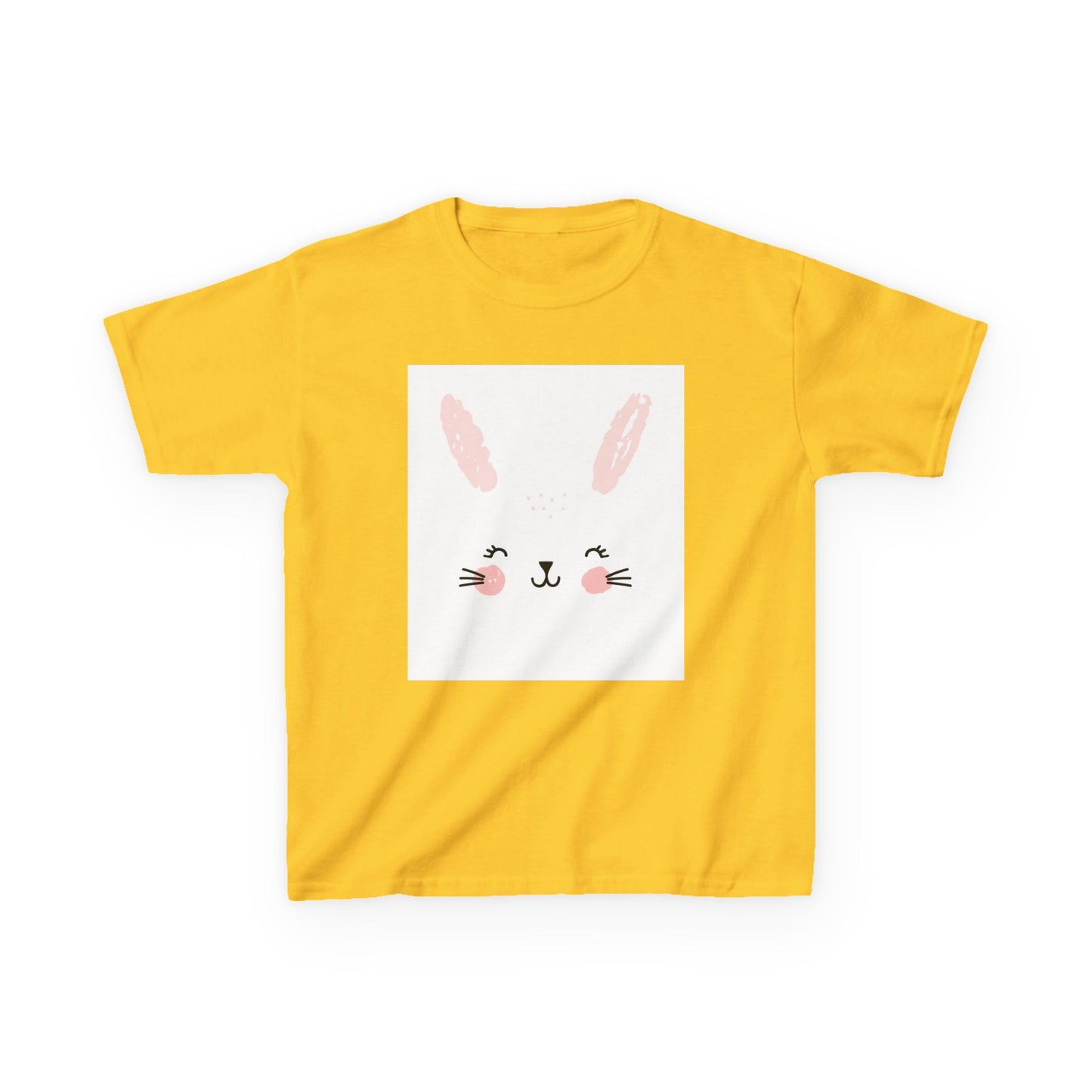 Adorable Bunny Kids Heavy Cotton Tee - Perfect for Easter & Everyday Fun