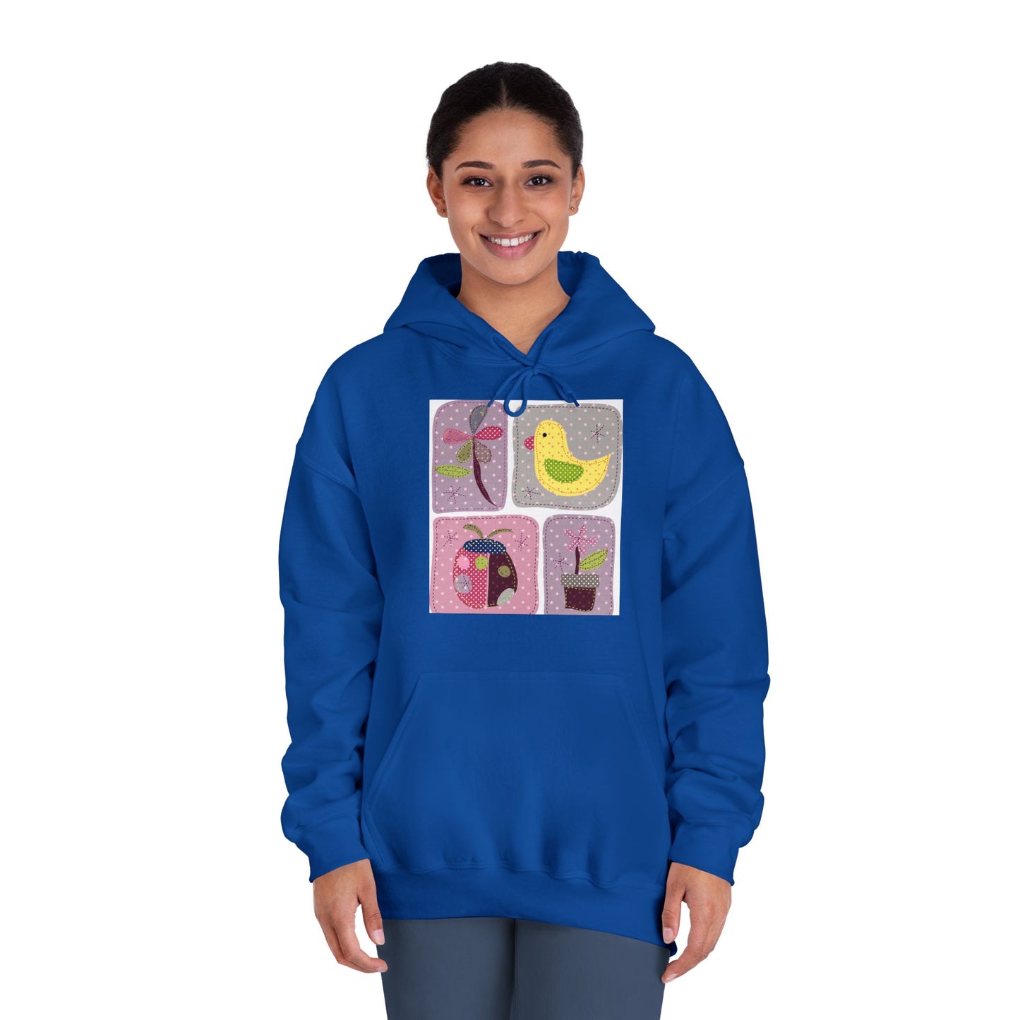 Cozy Unisex Hooded Sweatshirt with Floral Design - Perfect for Spring Celebrations