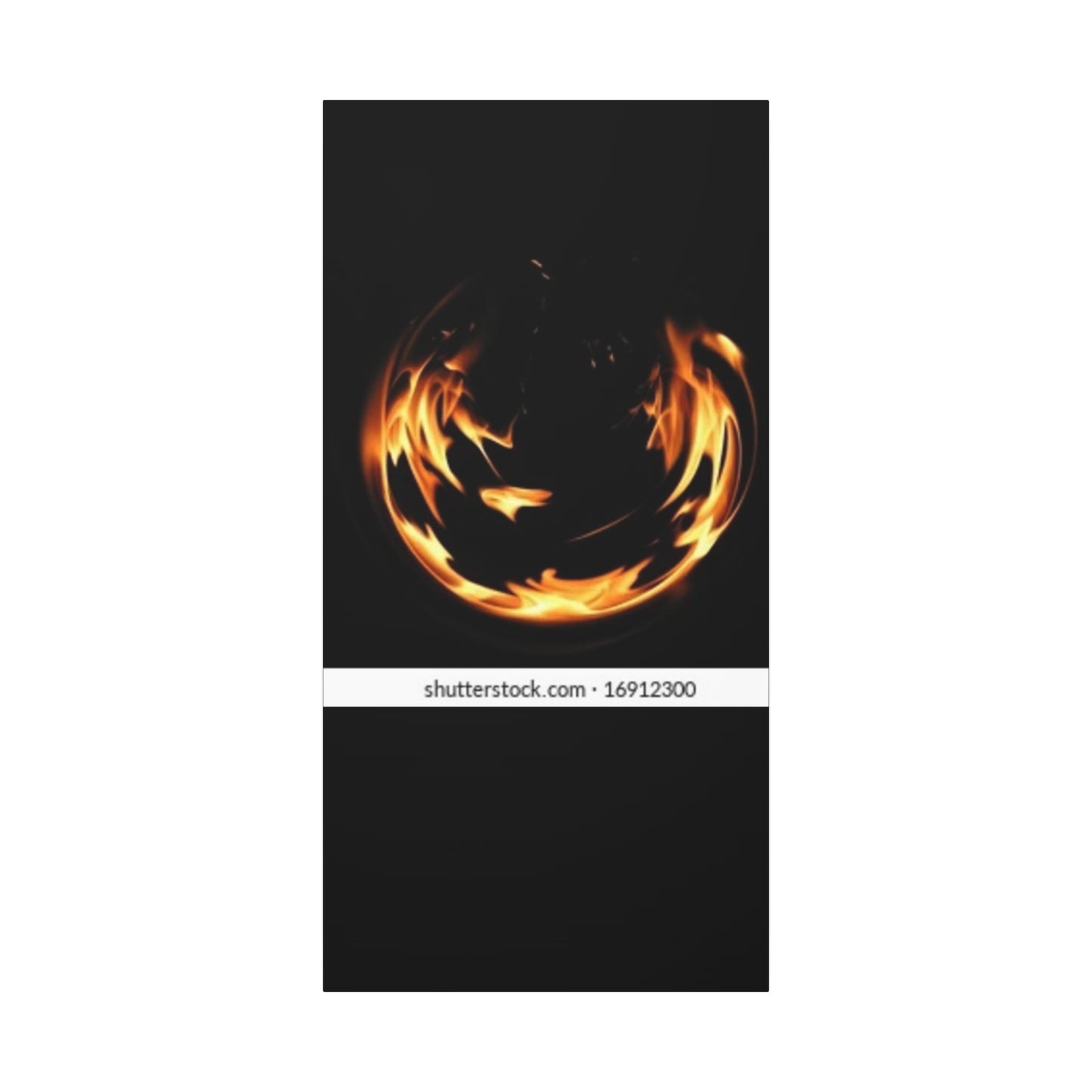 Fire Swirl Matte Canvas Art - Stretched 1.25" Gallery Wrap