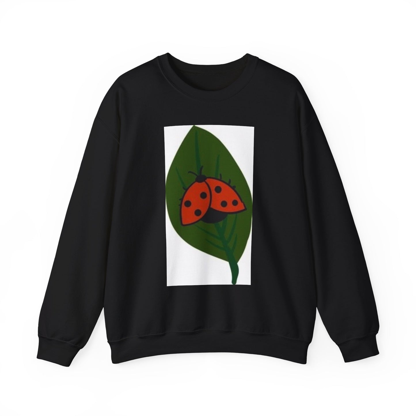 Ladybug Leaf Unisex Crewneck Sweatshirt - Cozy & Eco-Friendly