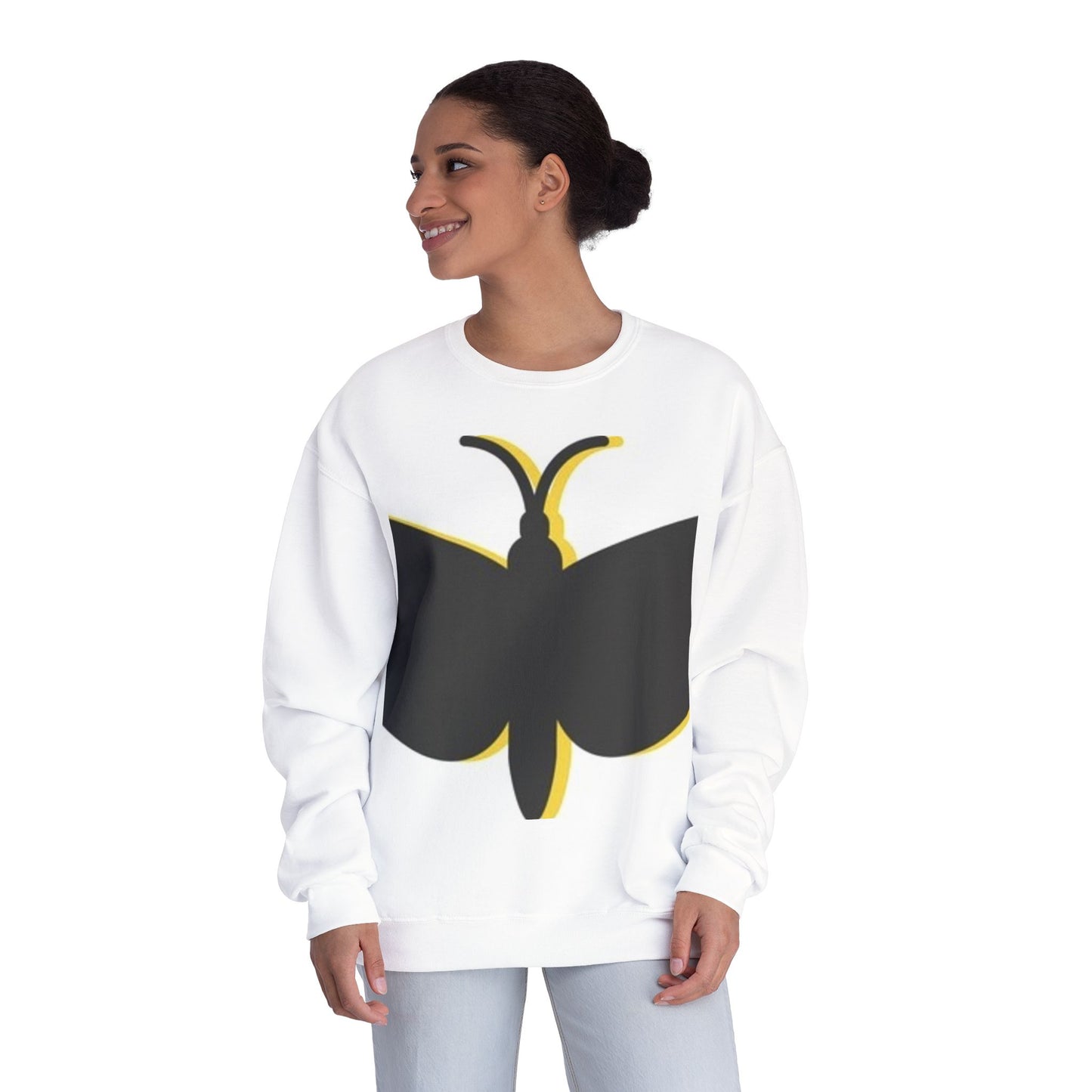 Butterfly Emblem Unisex Sweatshirt - Cozy Style for Nature Lovers