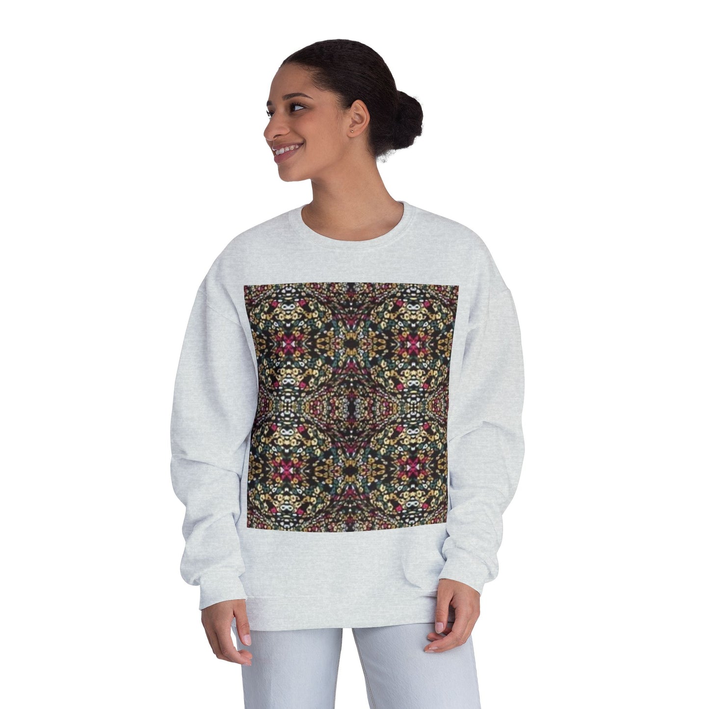 Vibrant Floral Pattern Unisex Crewneck Sweatshirt