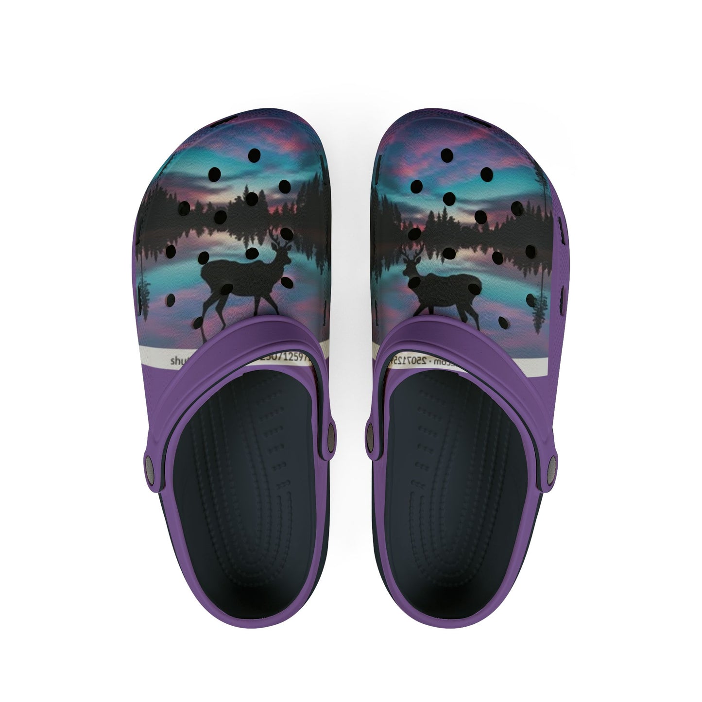 Colorful EVA Foam Rubber Clogs with Nature Design