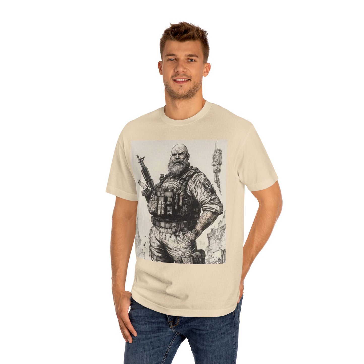 Rugged Hero Graphic Tee for Adventure Enthusiasts