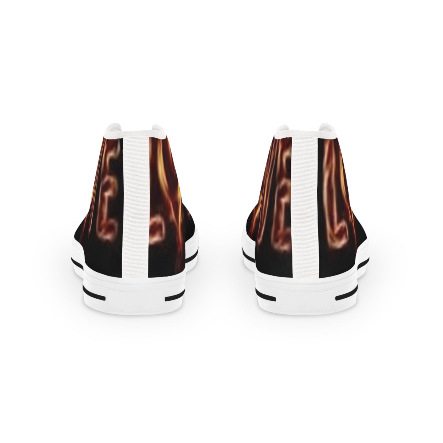 Men's High Top Flame-Print Sneakers - Stylish & Trendy Footwear