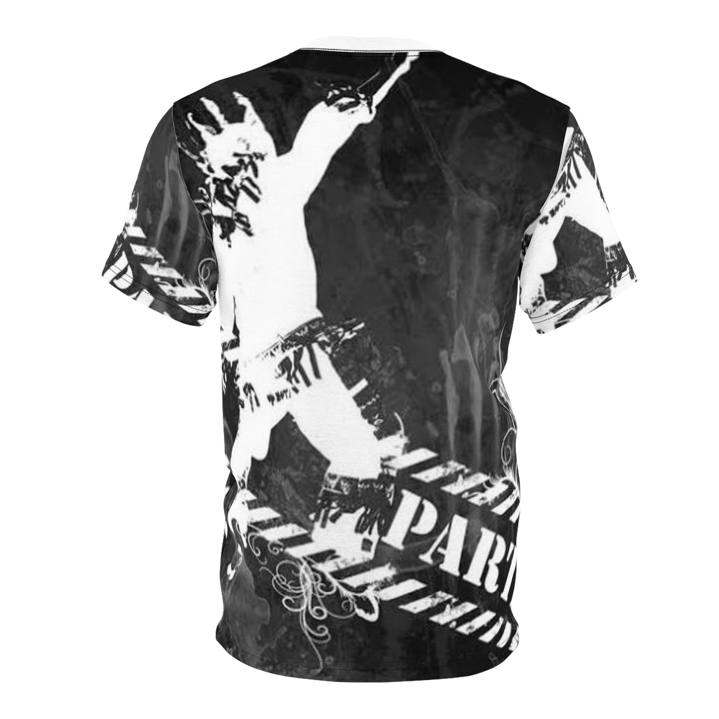 Artistic Unisex Cut & Sew Tee - Bold Graphic Design for Creative Souls