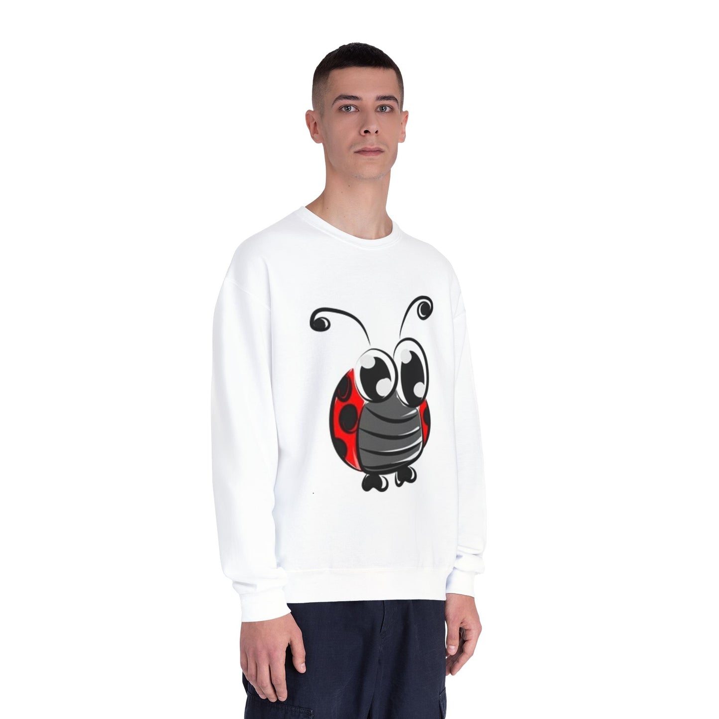 Cute Ladybug Unisex Crewneck Sweatshirt - Cozy & Fun Casual Wear