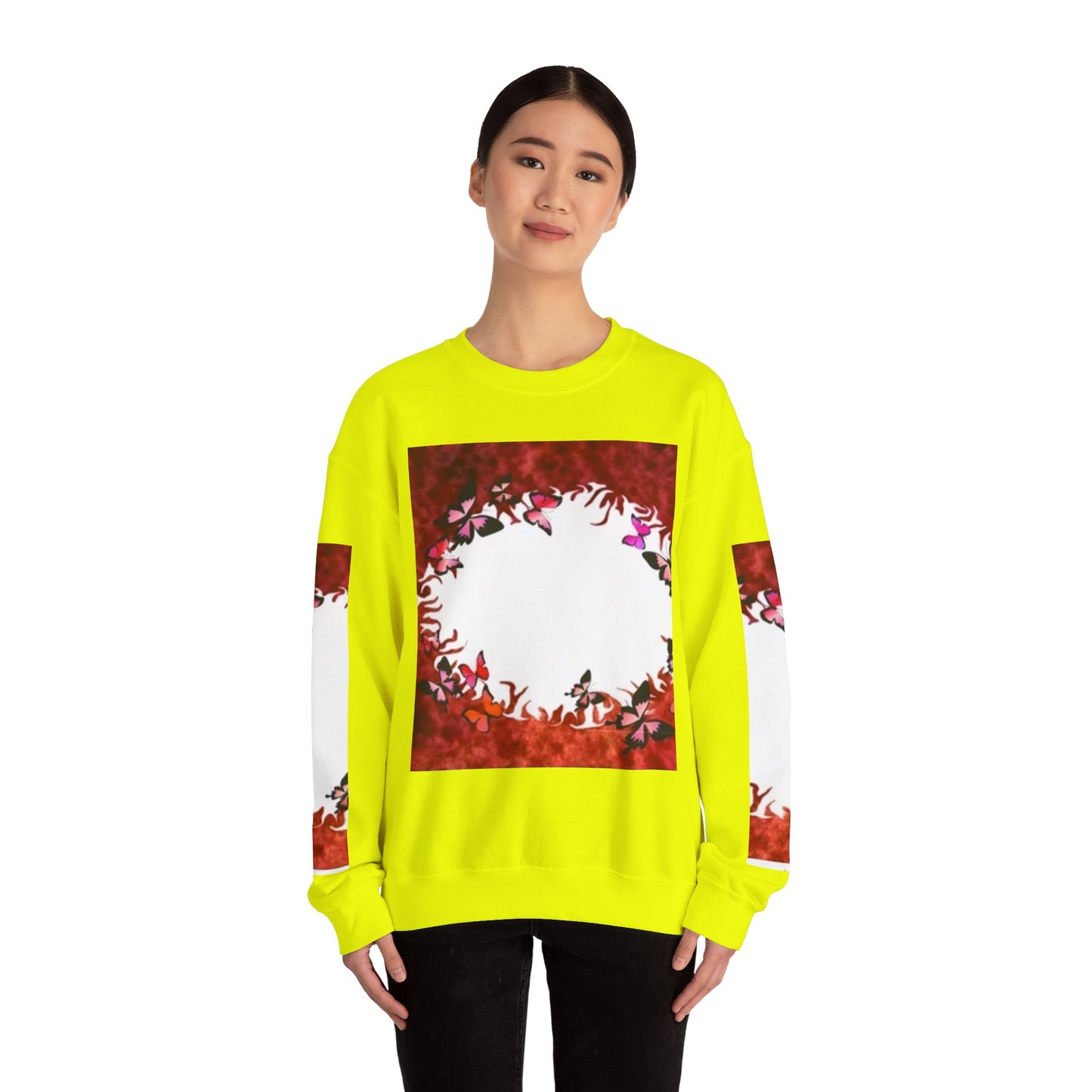 Floral Nature Crewneck Sweatshirt - Cozy Unisex Pullover for Nature Lovers