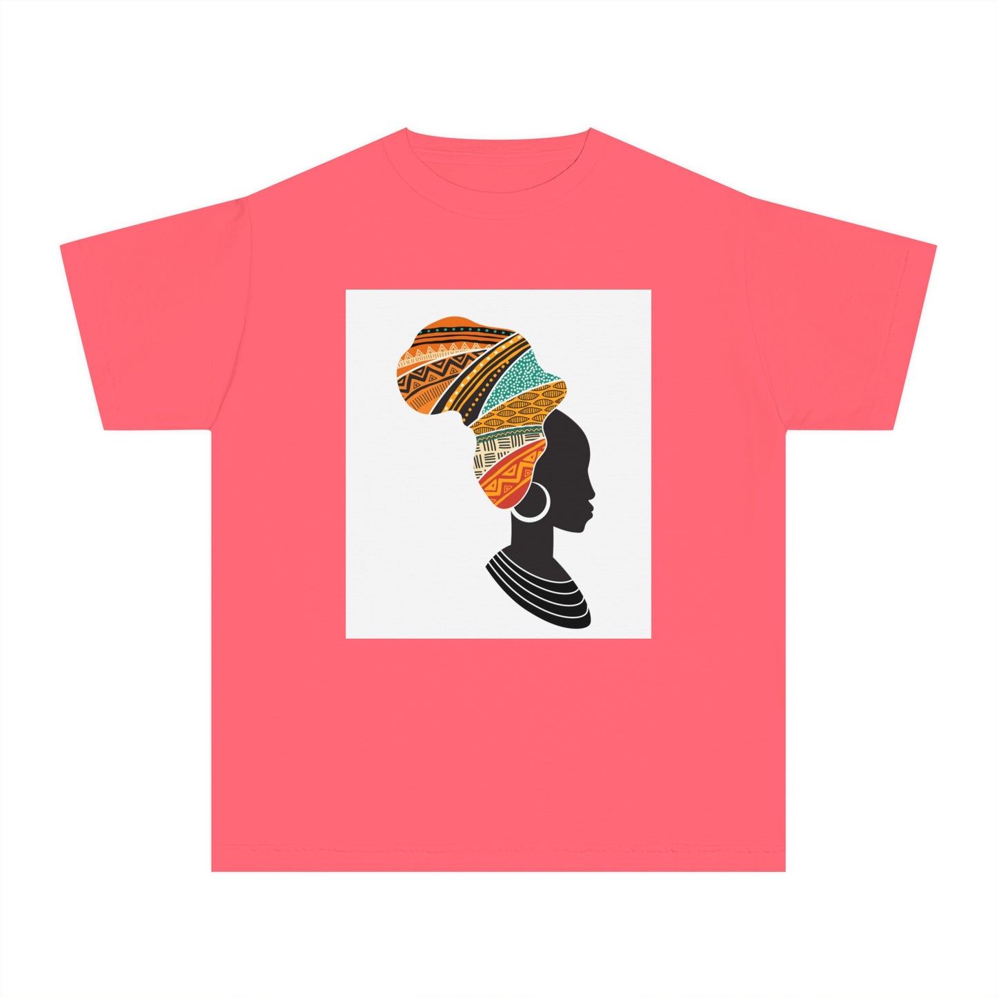 Youth Midweight Tee - African Heritage Design for Creative Kids