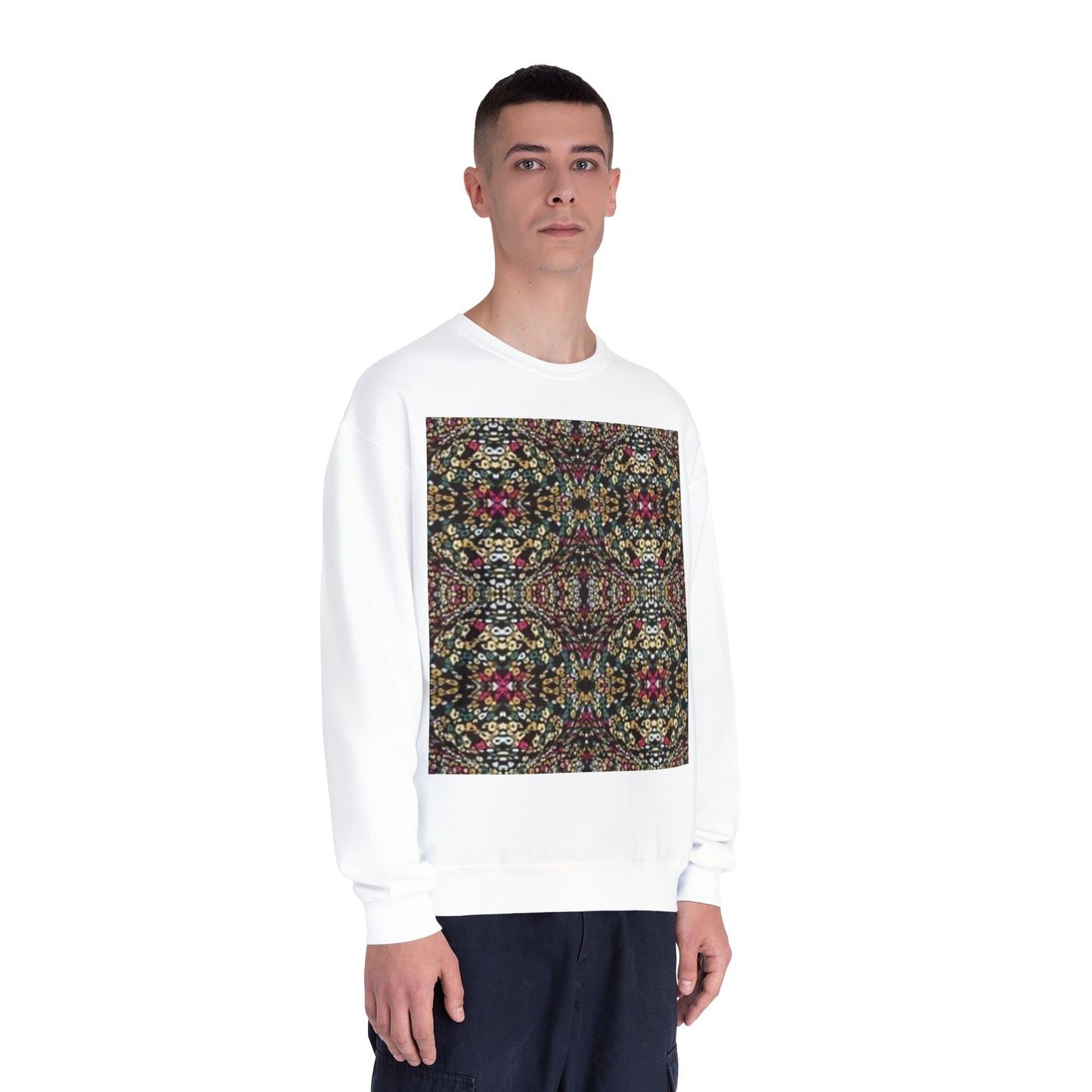 Vibrant Floral Pattern Unisex Crewneck Sweatshirt