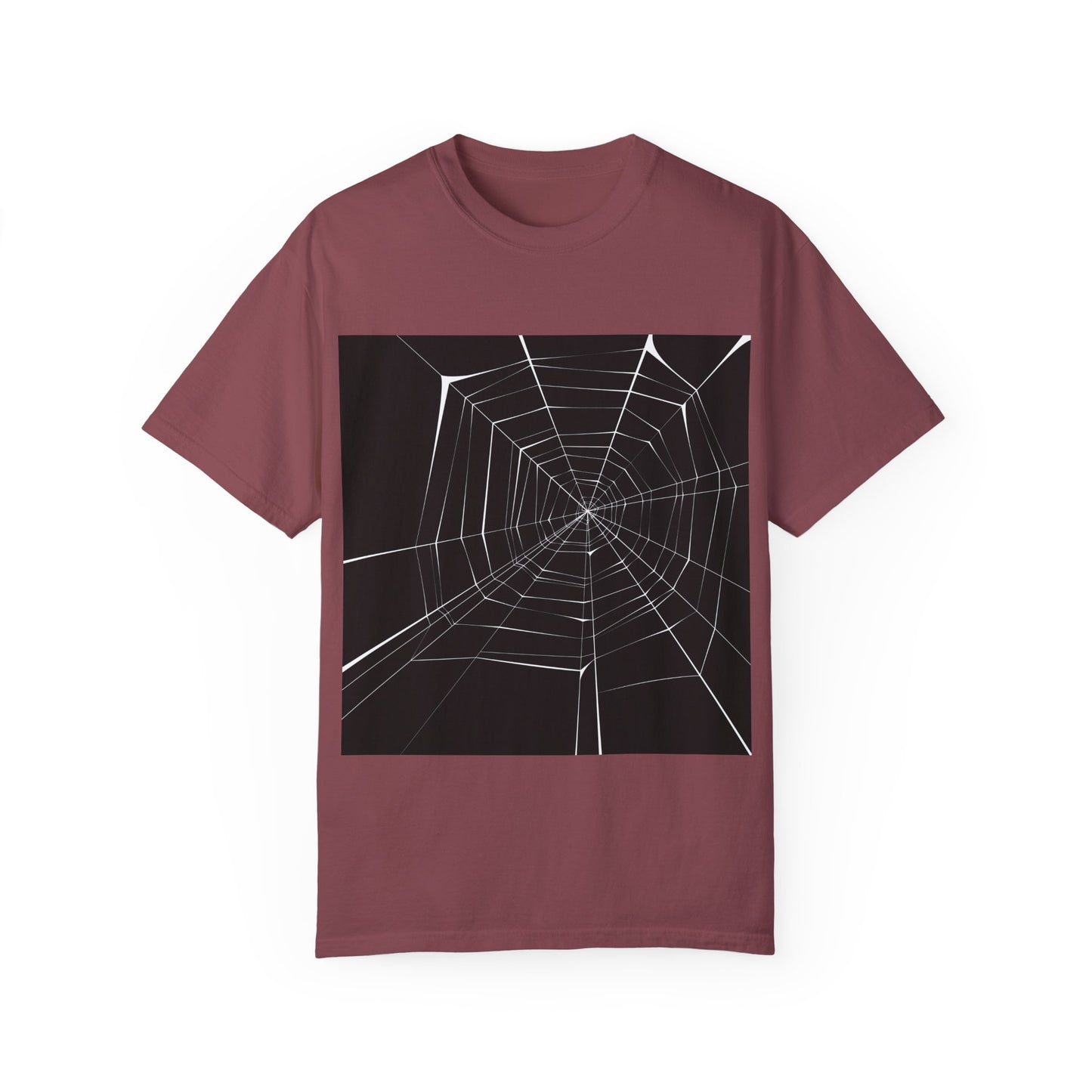 Spooky Spider Web Unisex Garment-Dyed T-Shirt