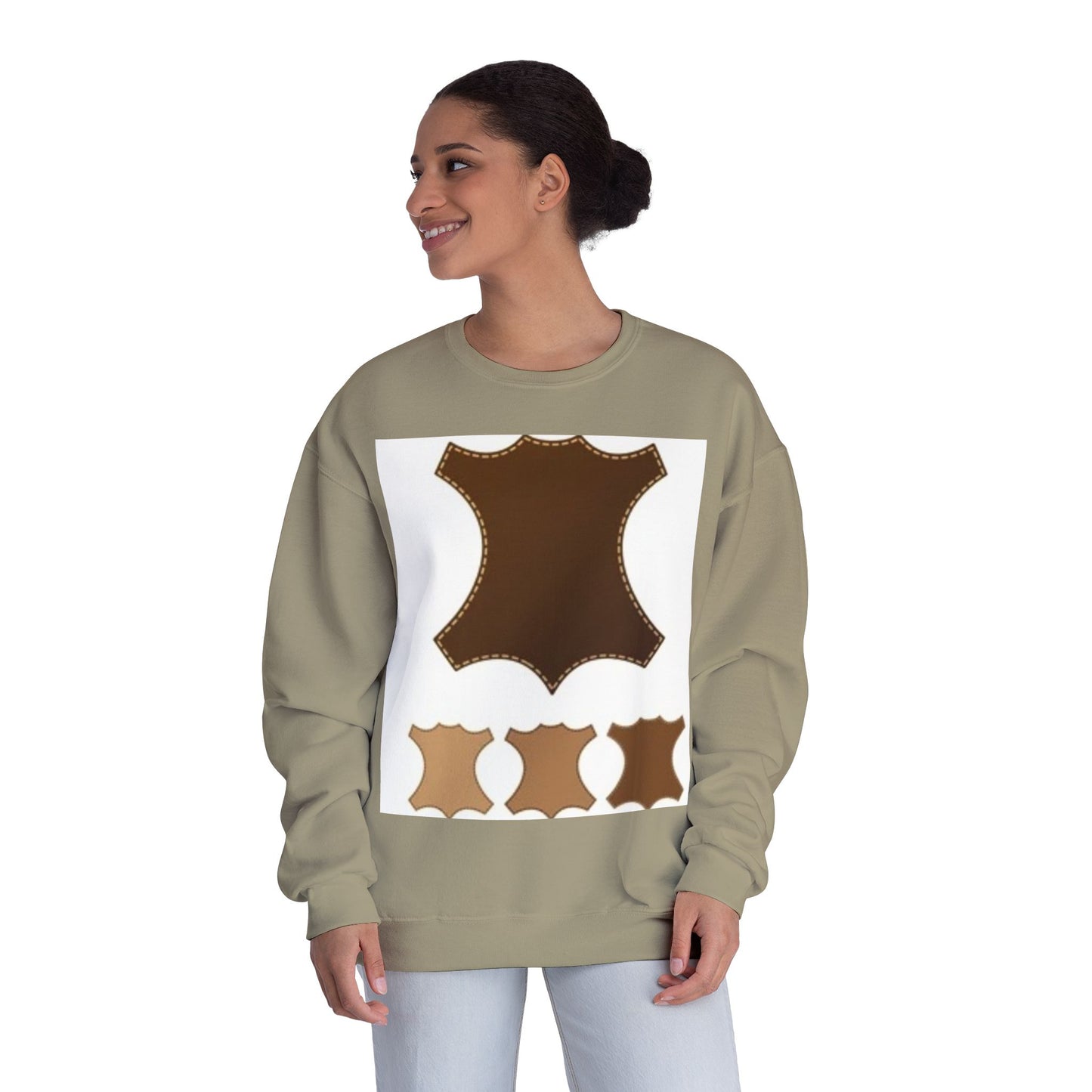 Artisan Leather Pattern Unisex Crewneck Sweatshirt