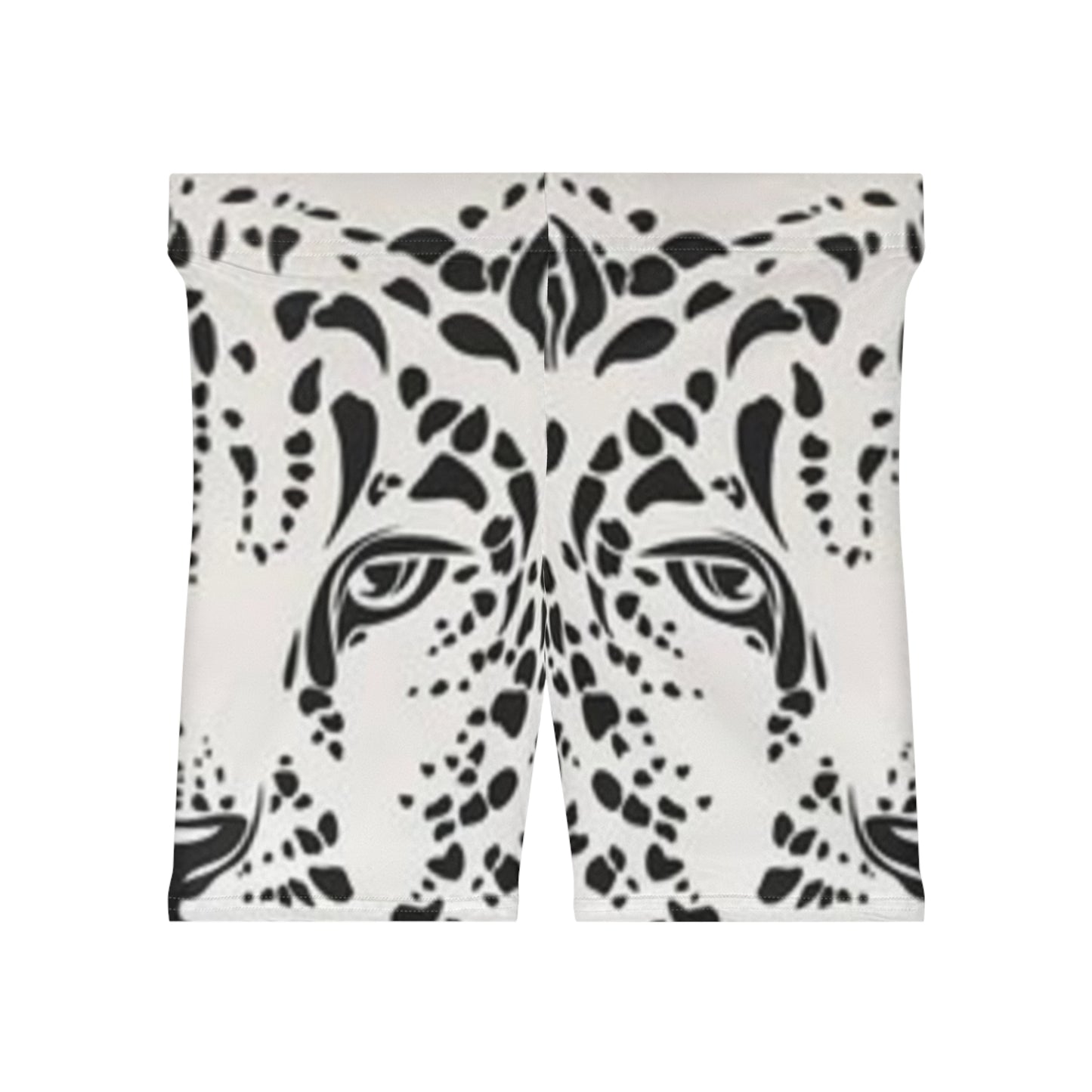 Women's Leopard Print Biker Shorts - Trendy Activewear for Fitness & Leisure