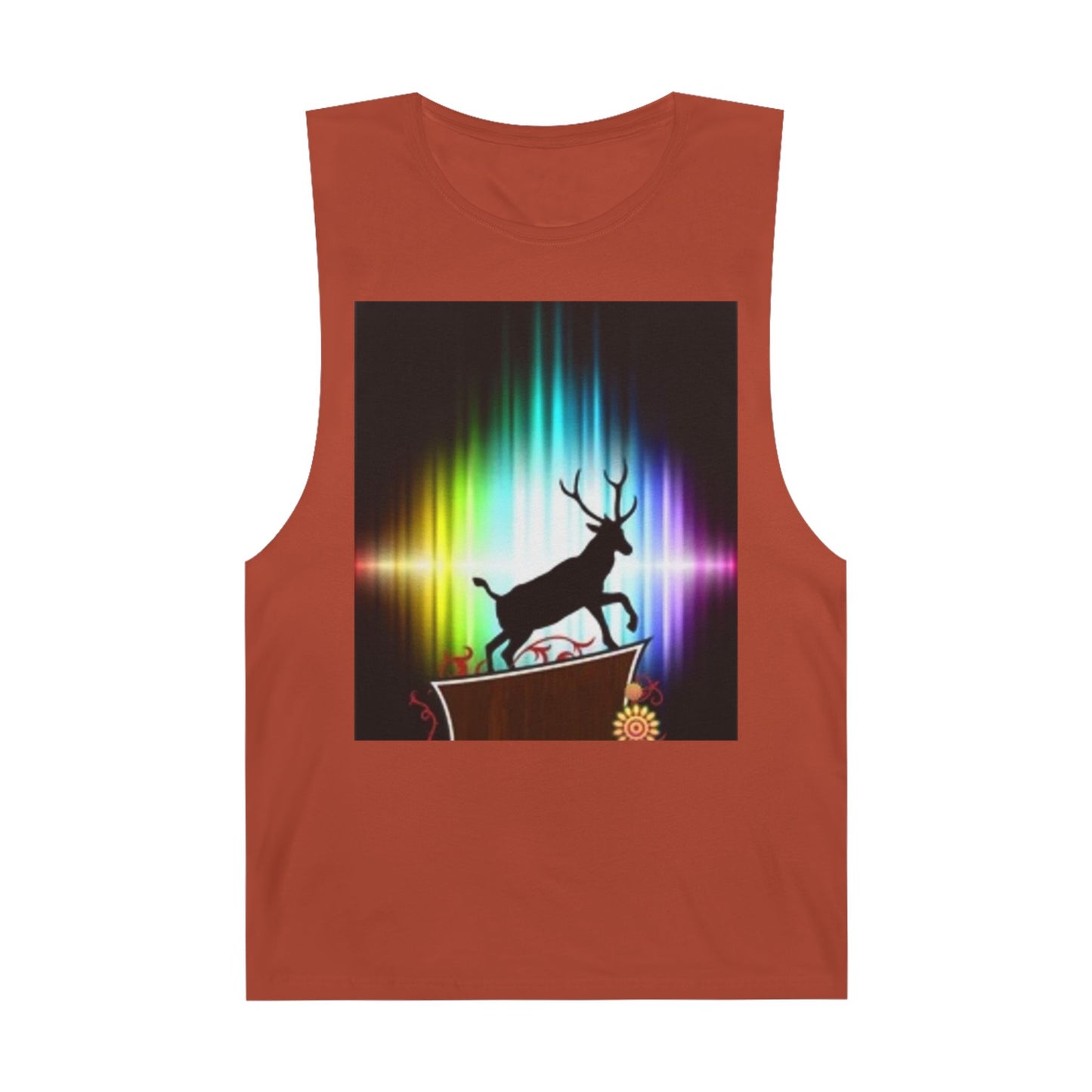 Unisex Artistic Spiderweb & Eagle Tank Top - Unique Graphic Sleeveless Tee for Nature Lovers