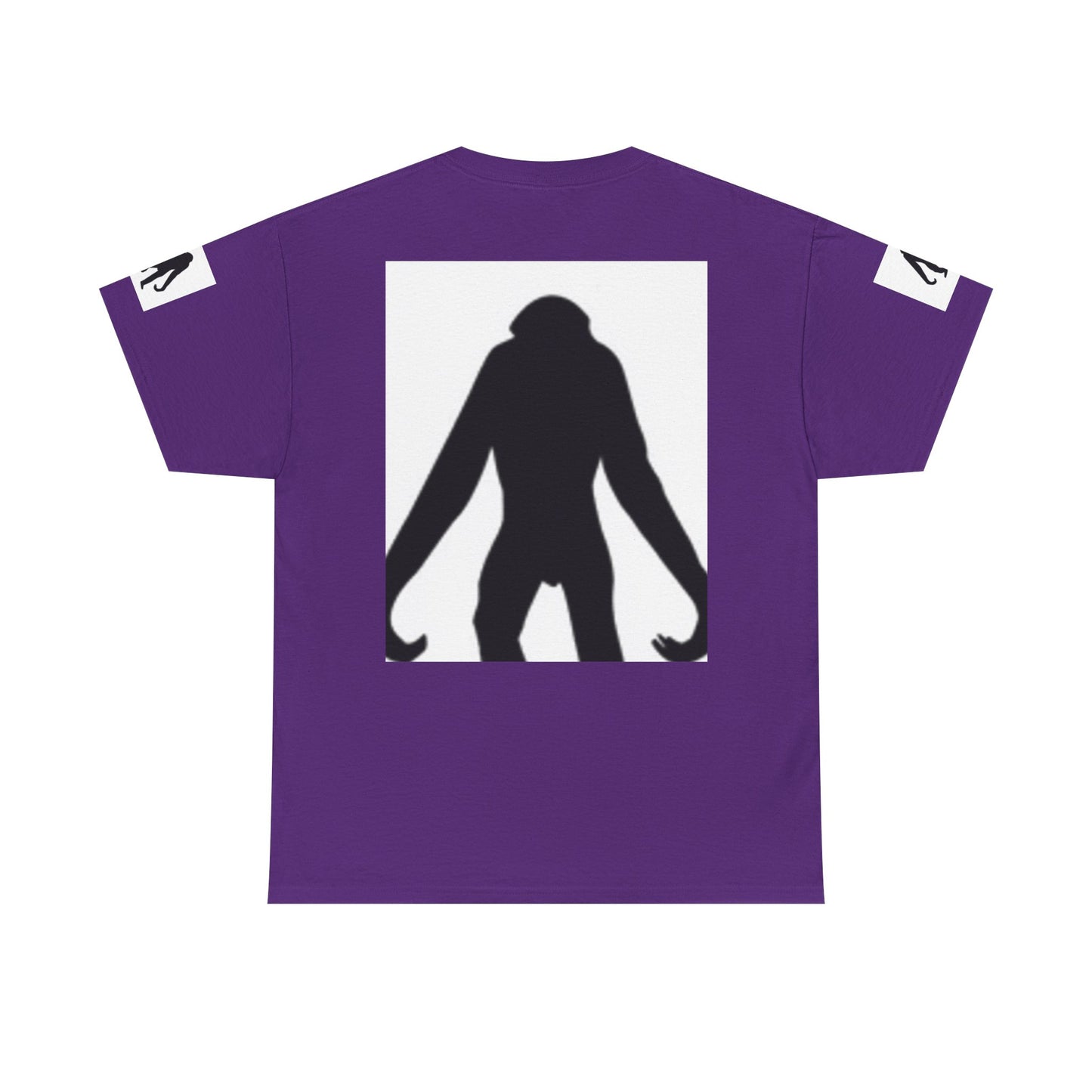 Unisex Heavy Cotton Tee - Bold Monkey Silhouette Tee for Animal Lovers