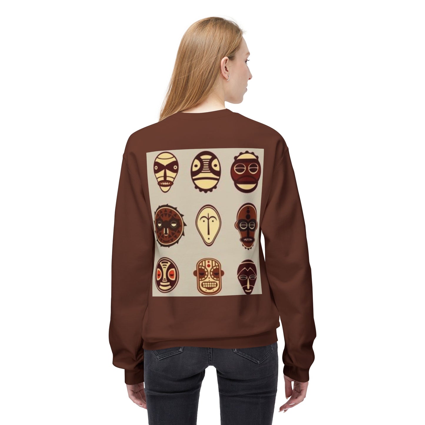Artistic Horse Illustration Fleece Crewneck Sweatshirt - Unisex