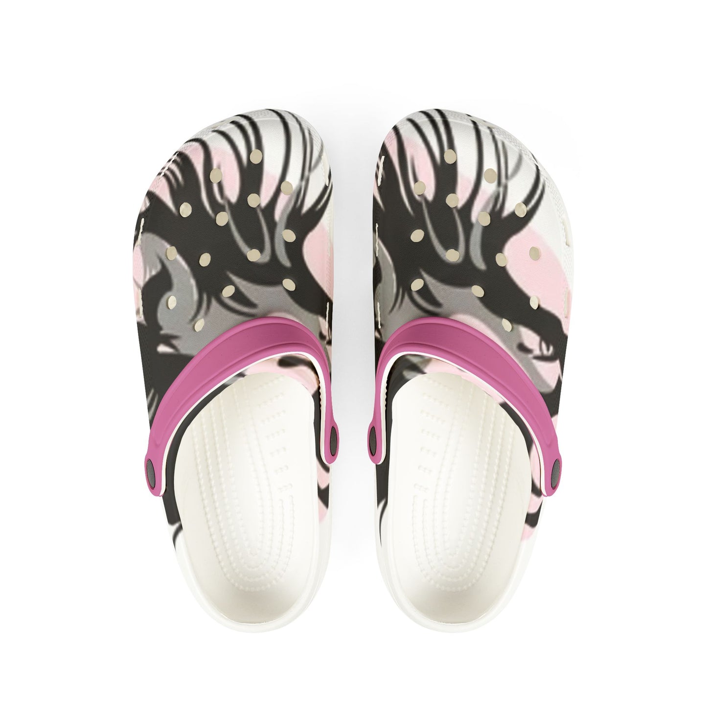 Stylish EVA Foam Crocs with Lion Design - Comfortable & Fun Footwear for Summer